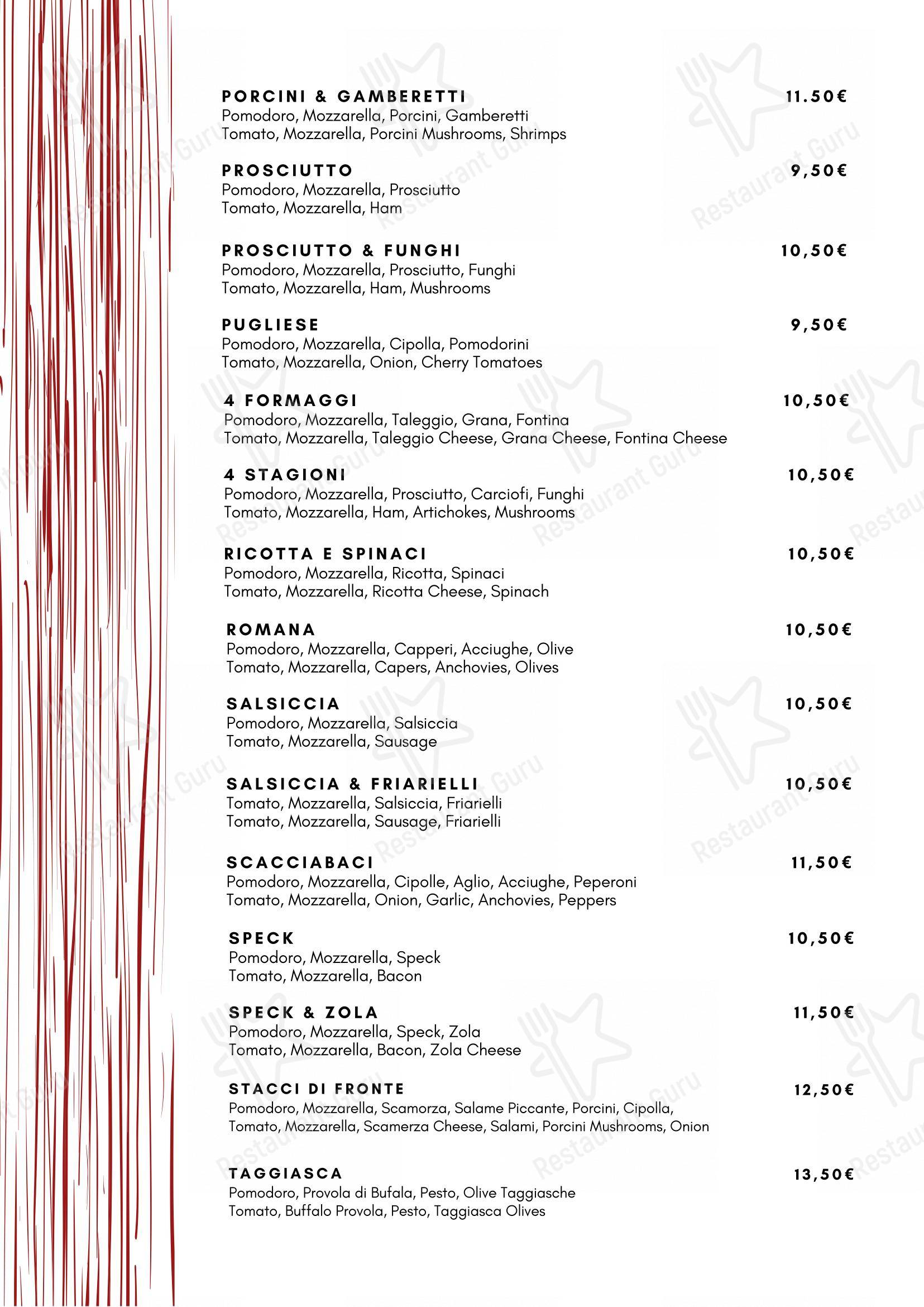 Menu per Ristorante Jolly'S Pizzeria - Asporto e a Domicilio pizzeria