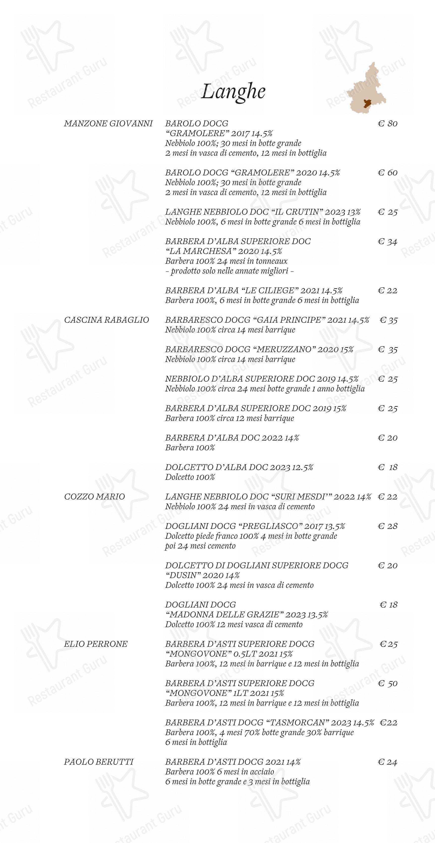 菜单 pour Ristorante Little Italy restaurant