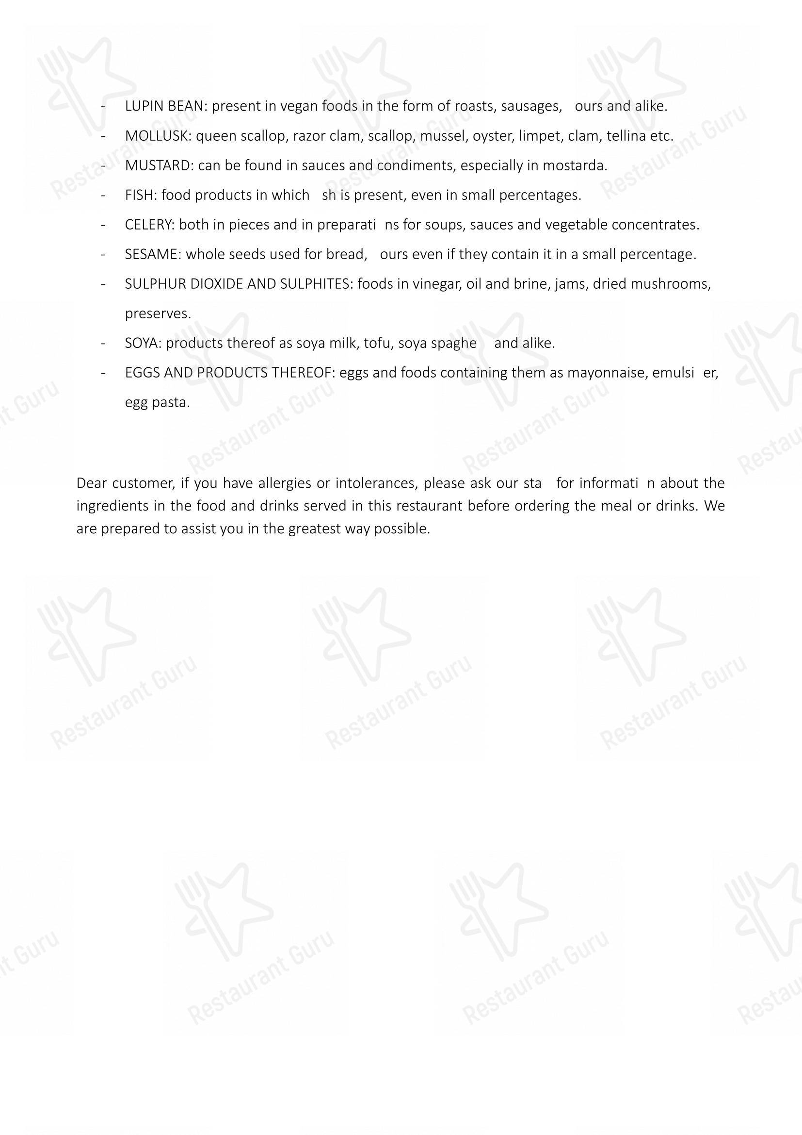 菜单 per Ristorante Pizzeria Taverna Brenta “da Ivone” in Mira