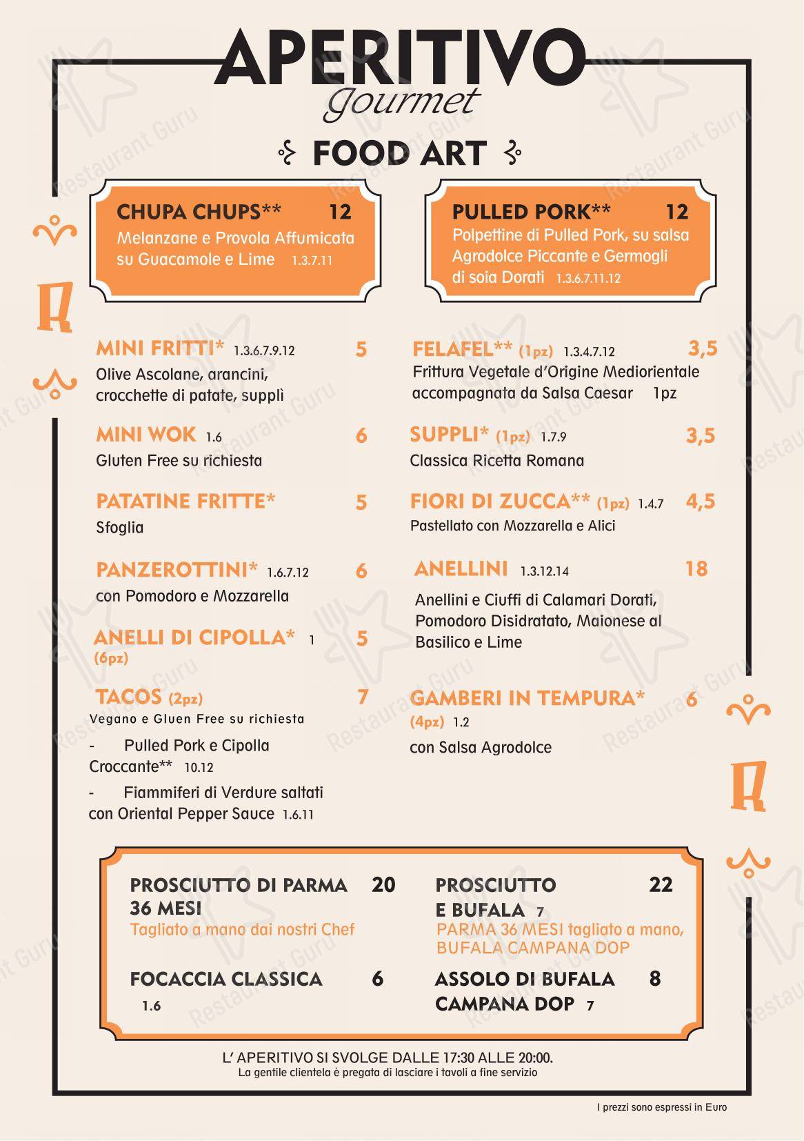 Menu di Rosso Ristorante - 菜单