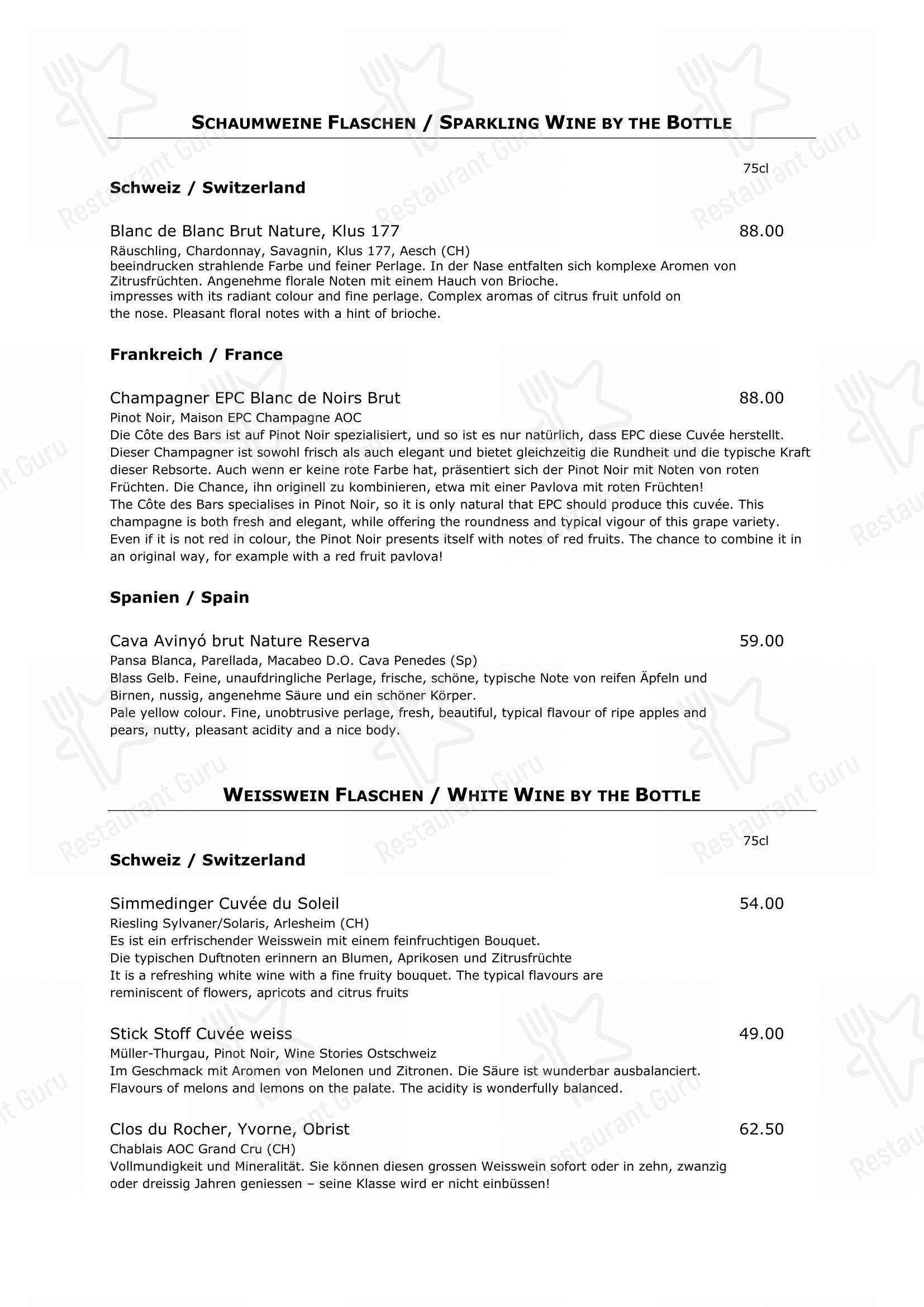 Menu per Torstübli in Basilea