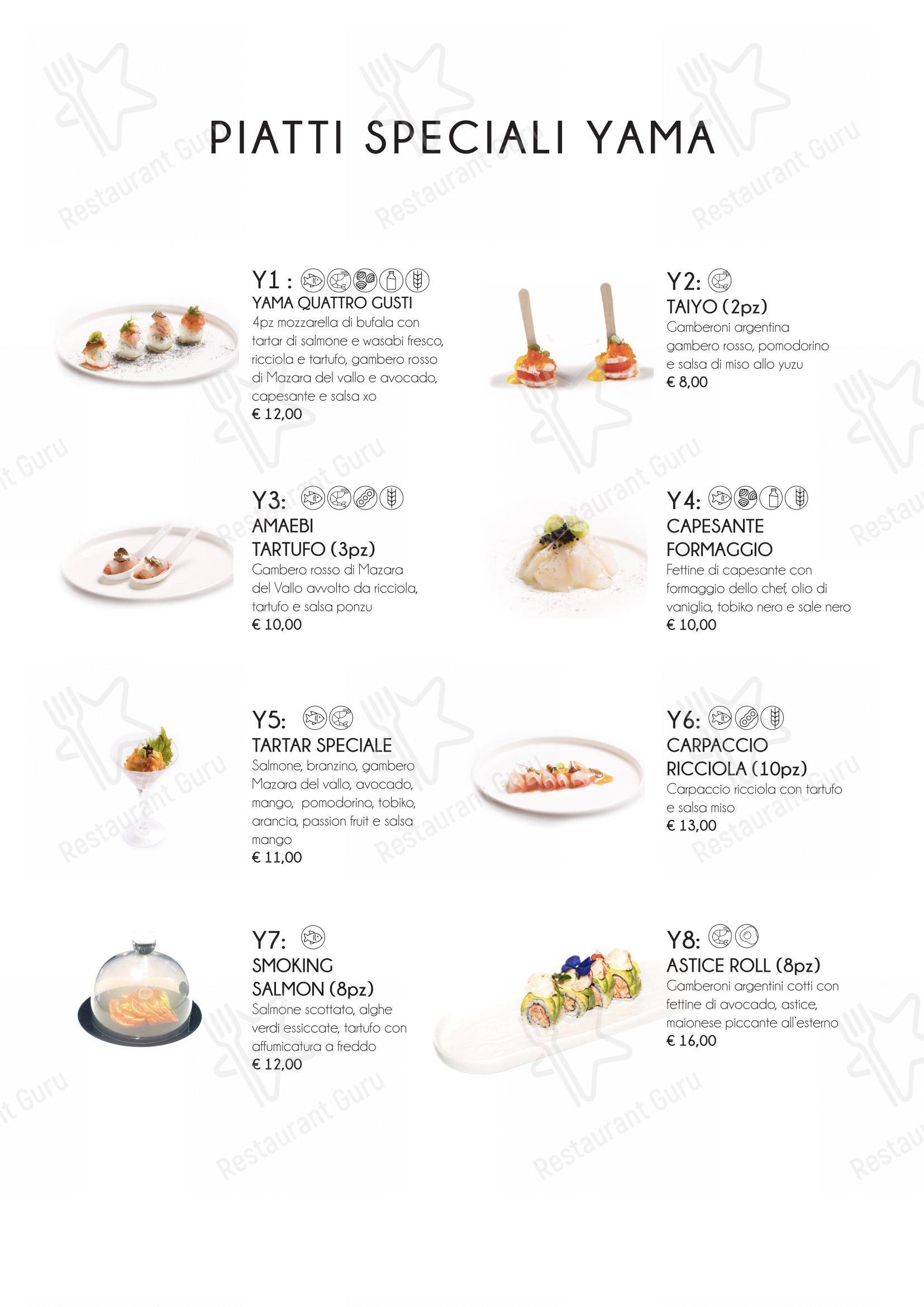 菜单 per Yama Sushi Experience in Genova
