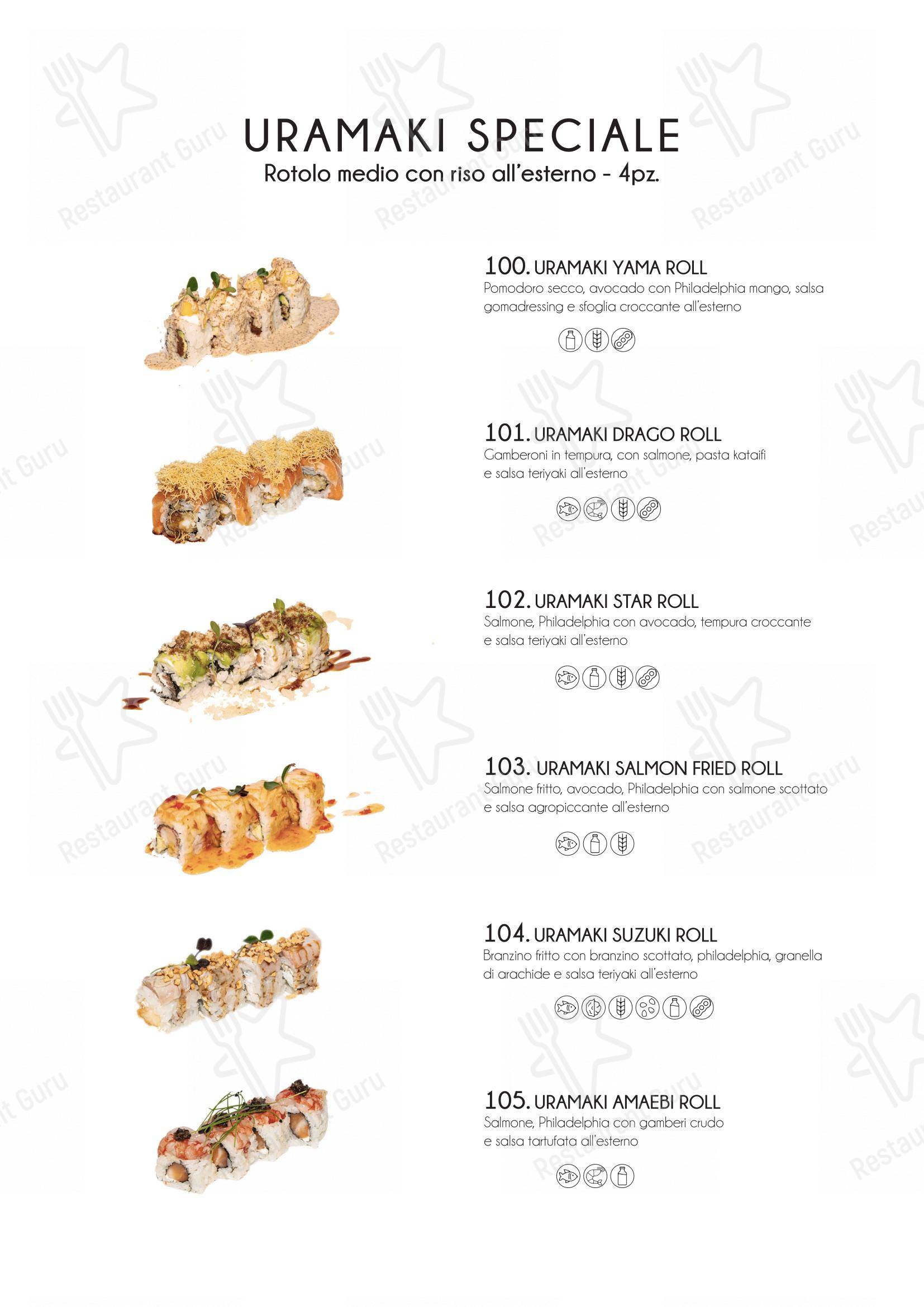 Menu bar per Yama Sushi Experience ristorante