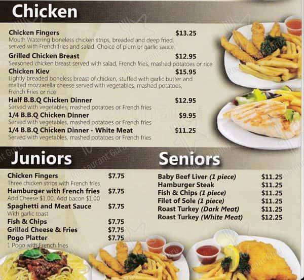 Menu at Gourmet Restaurant, Carleton Place