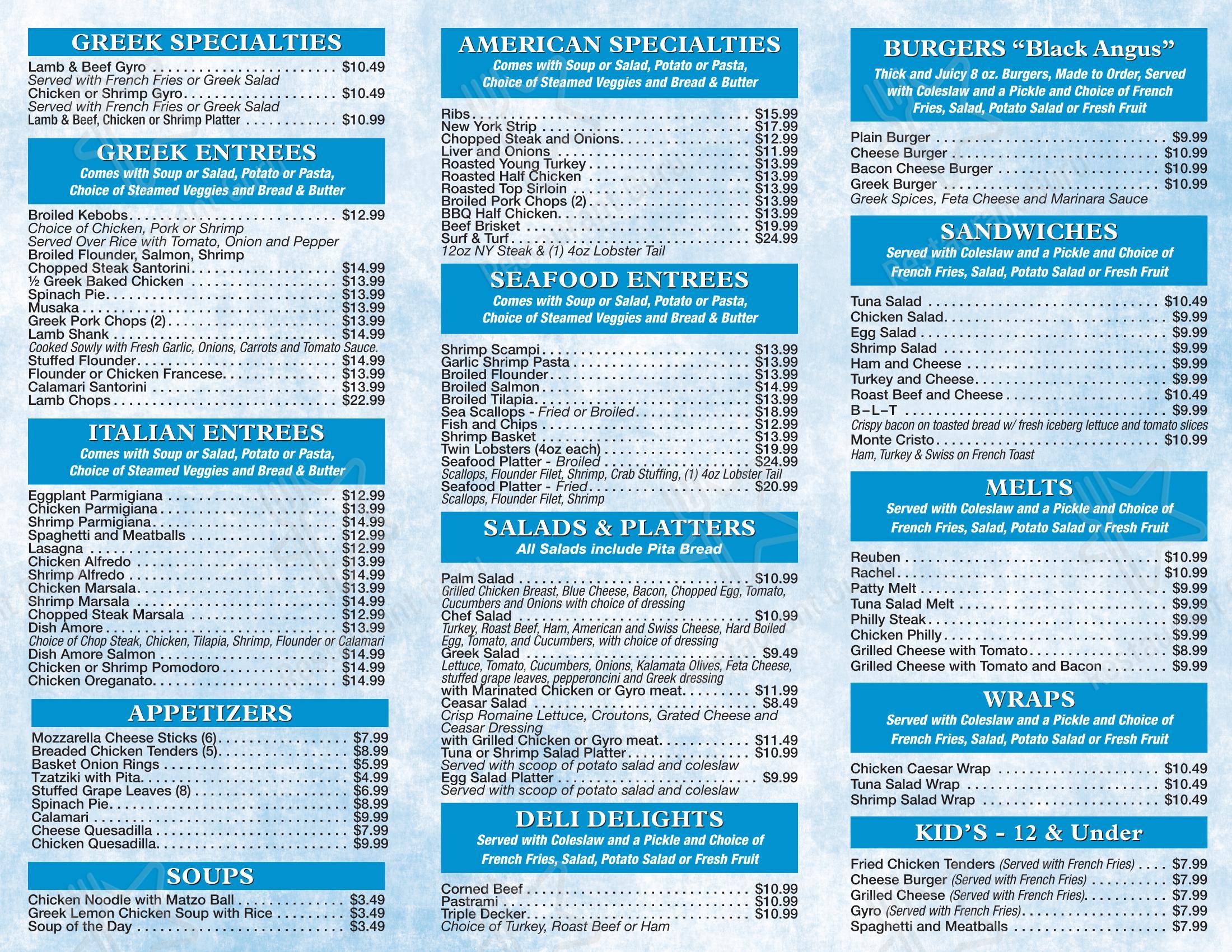 Yolk - Diner Boynton Beach Menu Menu at Palm Diner Restaurant, Boynton Beach, S Military Trl
