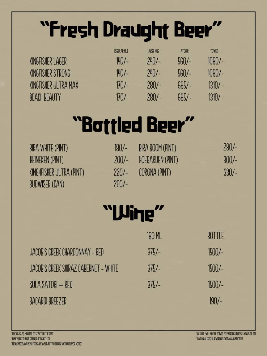 the chocolate room - Patiala menu