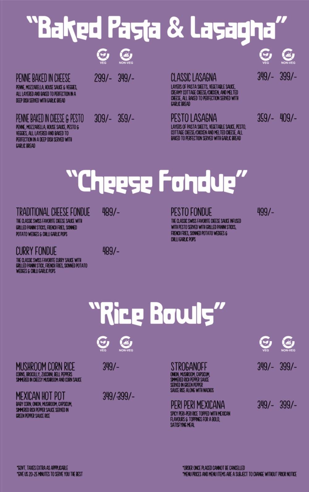 the chocolate room - Patiala menu