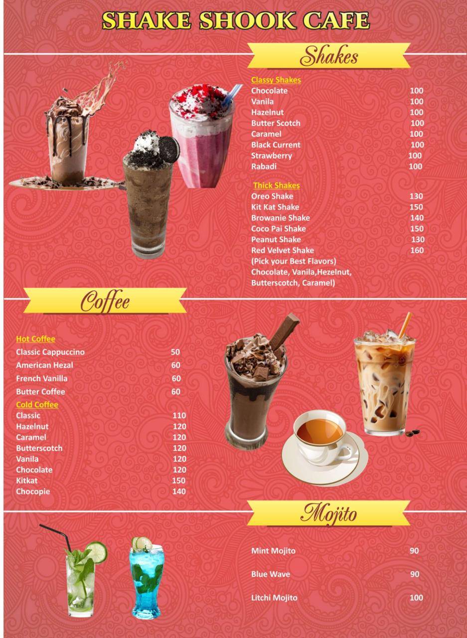 The Pahadi Monk menu