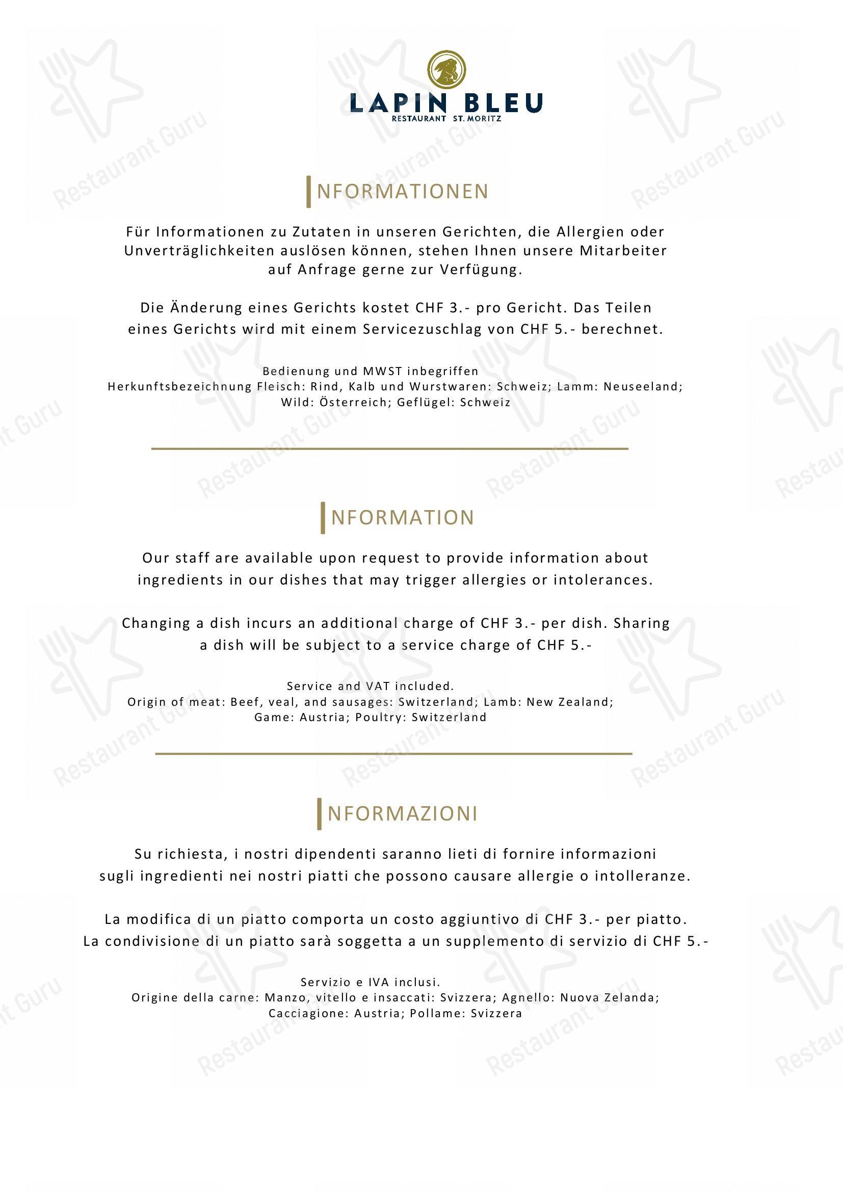 Menu di Hotel Steffani - Menu bar