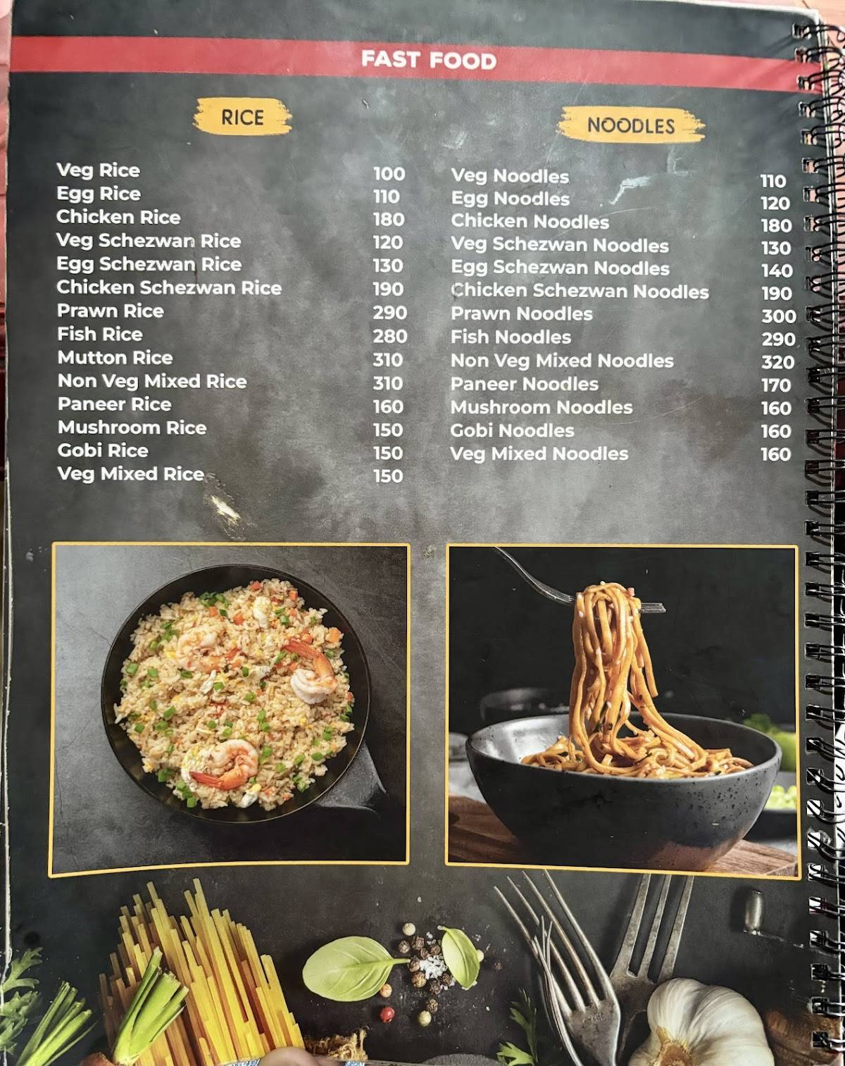 Malar Dhaba menu
