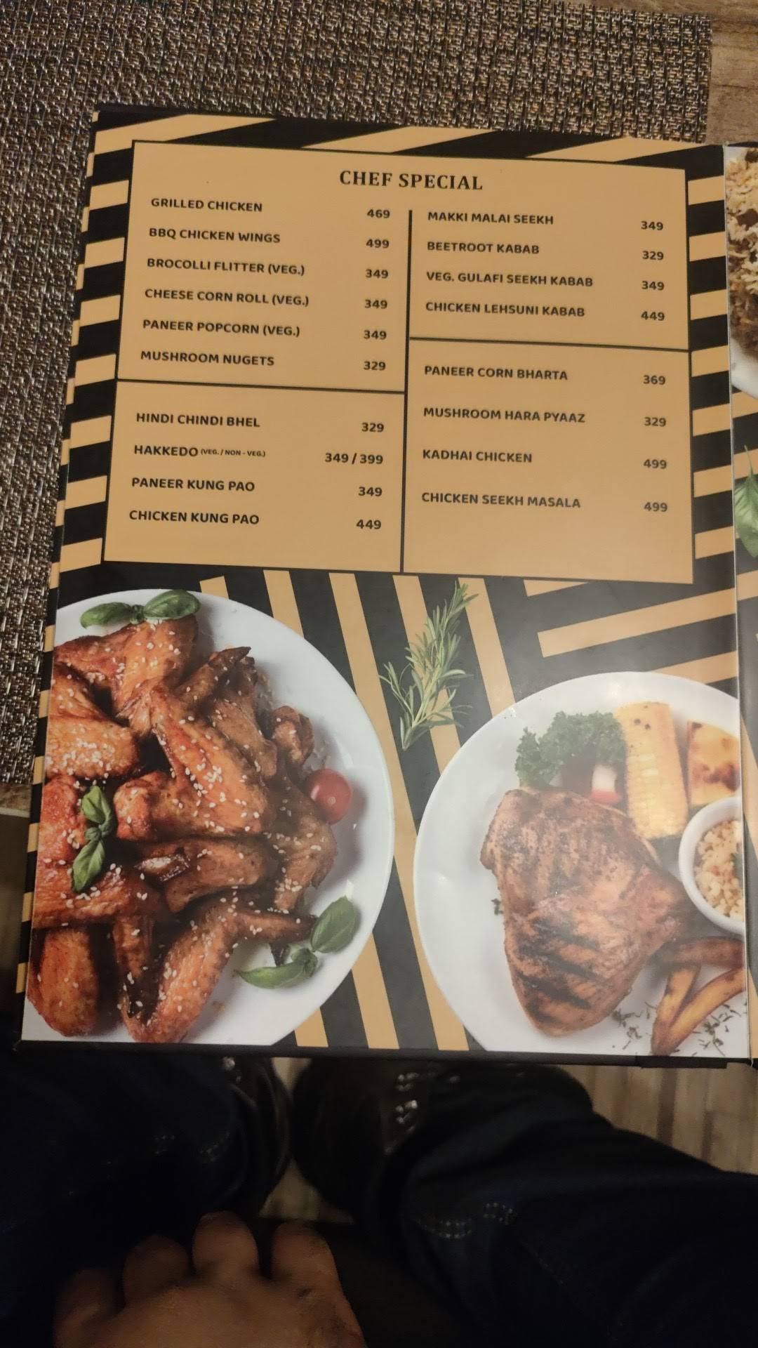 Maharaja house of taste menu