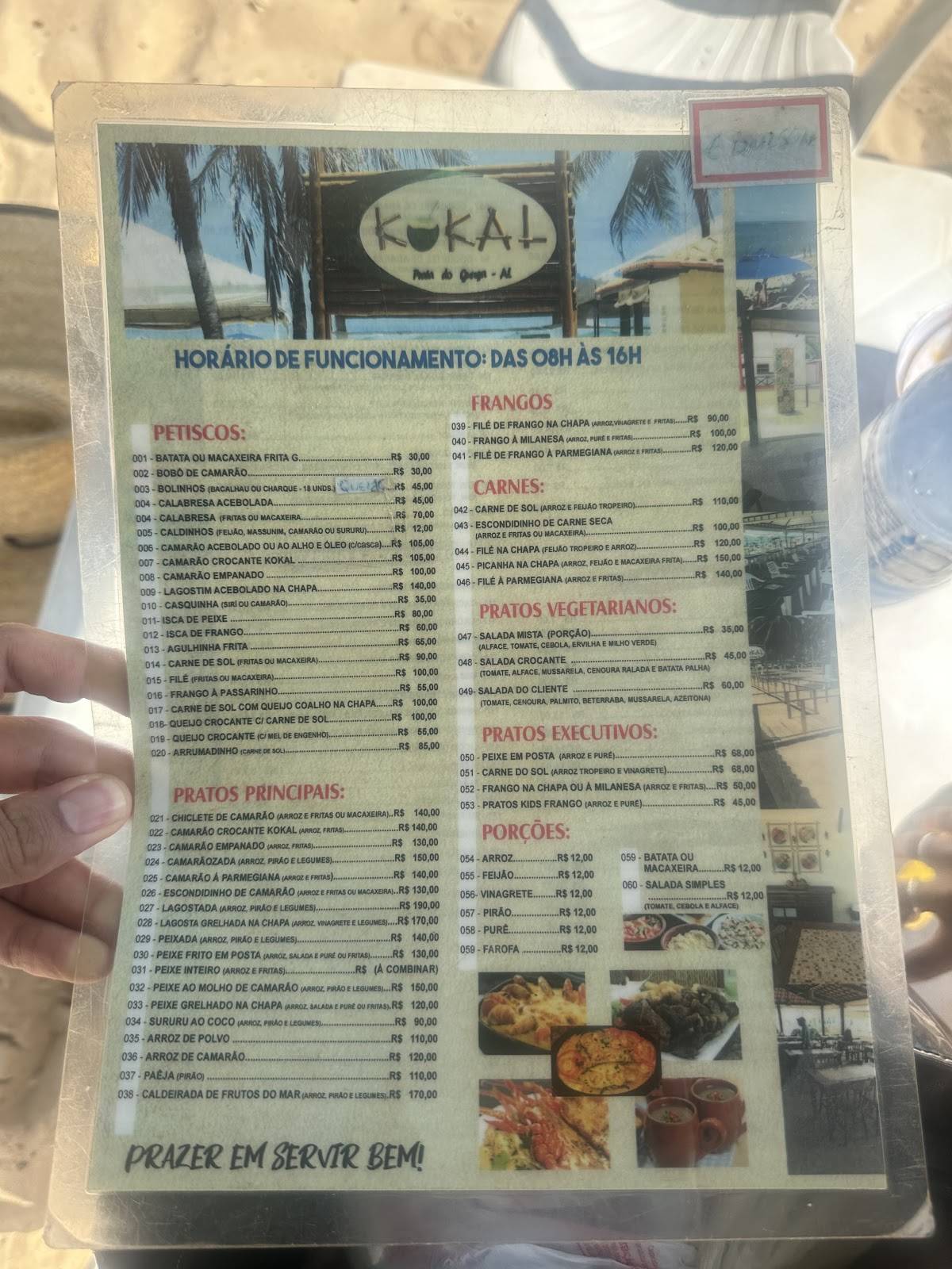Restaurante Kokal cardápio