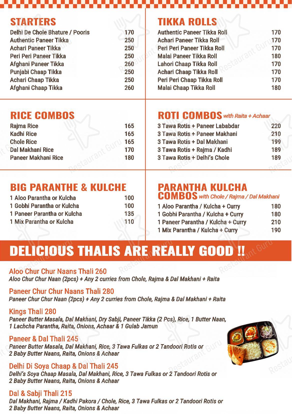 13 DHABHA in Hyderabad - Menu