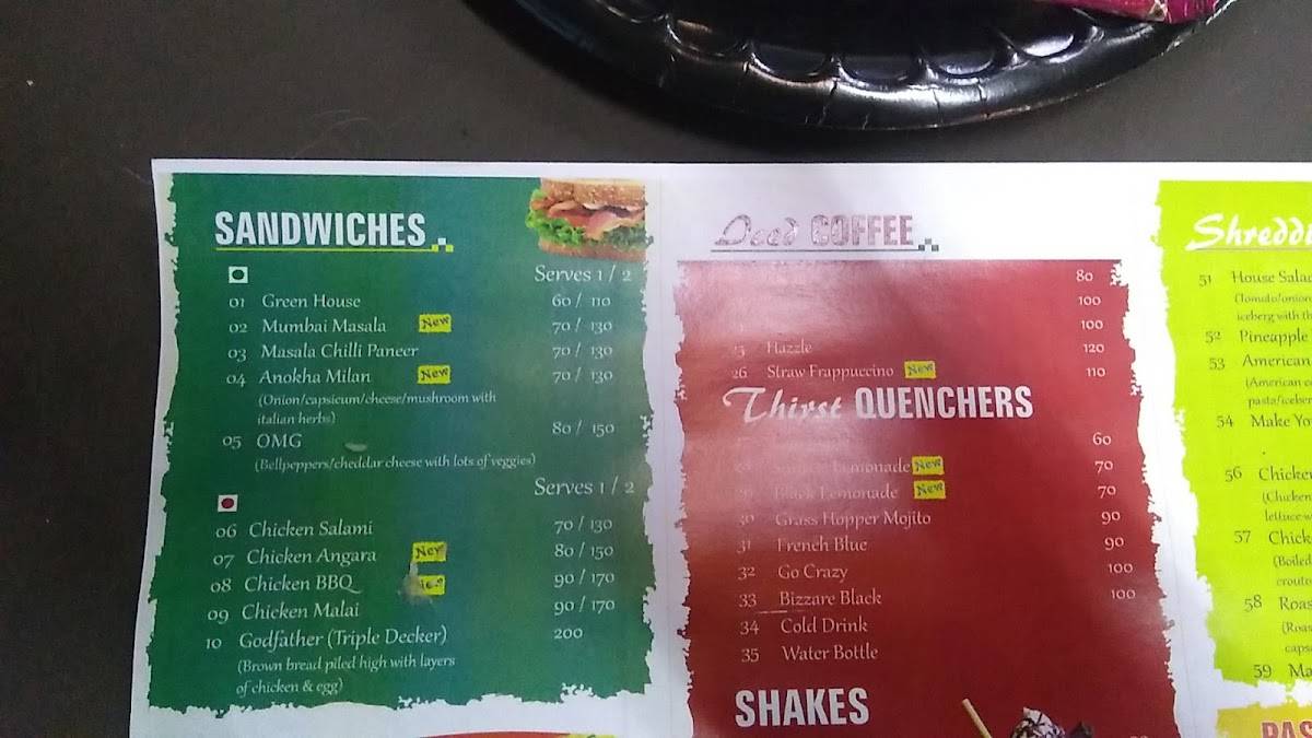 4th Street Cafe menu