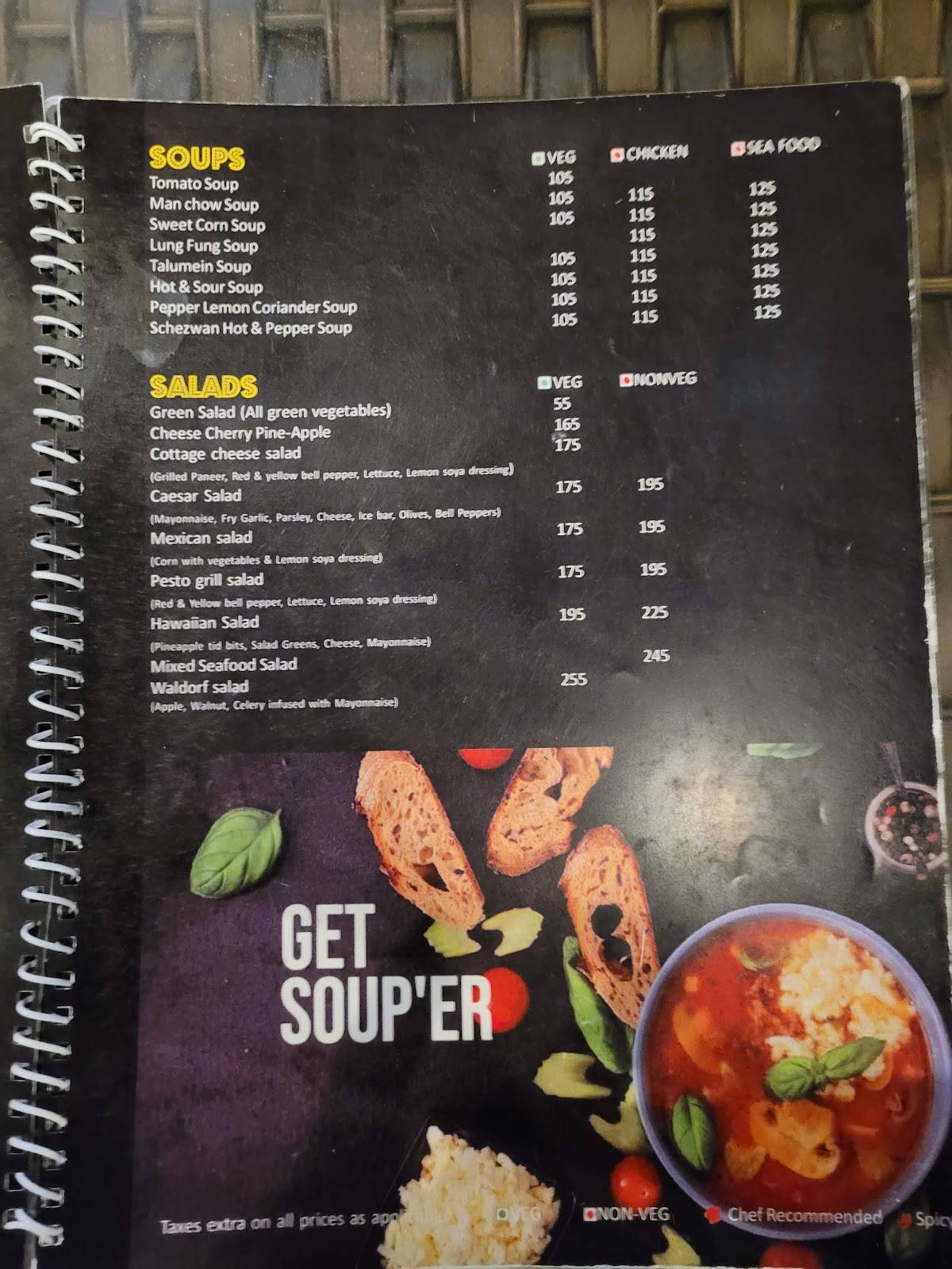 55 Bistro menu