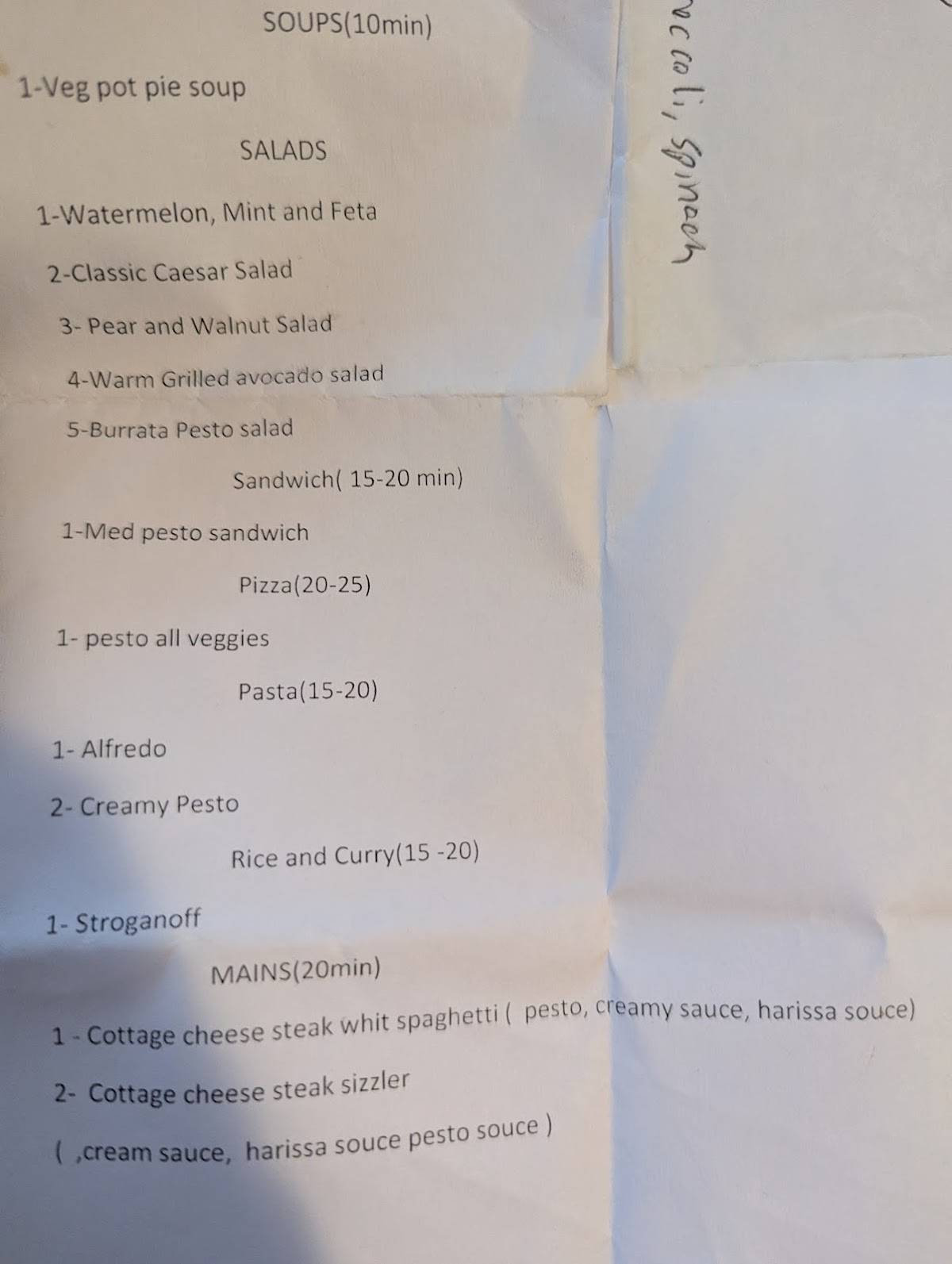 6 Story menu