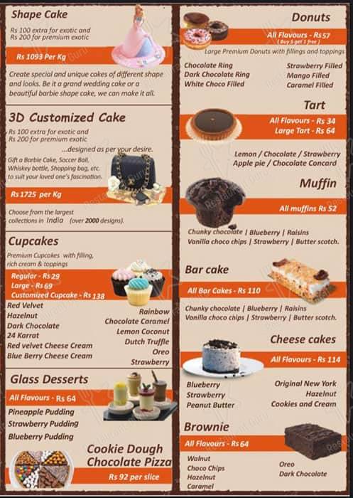 7th Heaven Pimple Saudagar menu