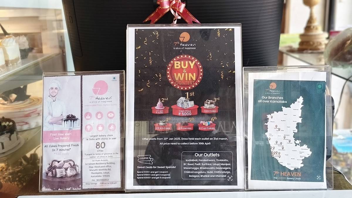 7th Heaven cake -A slice of Happiness menu