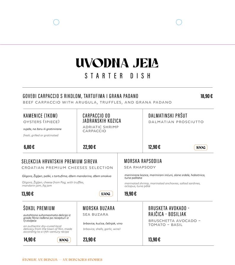 Menu di A'E kitchen & wine bar 