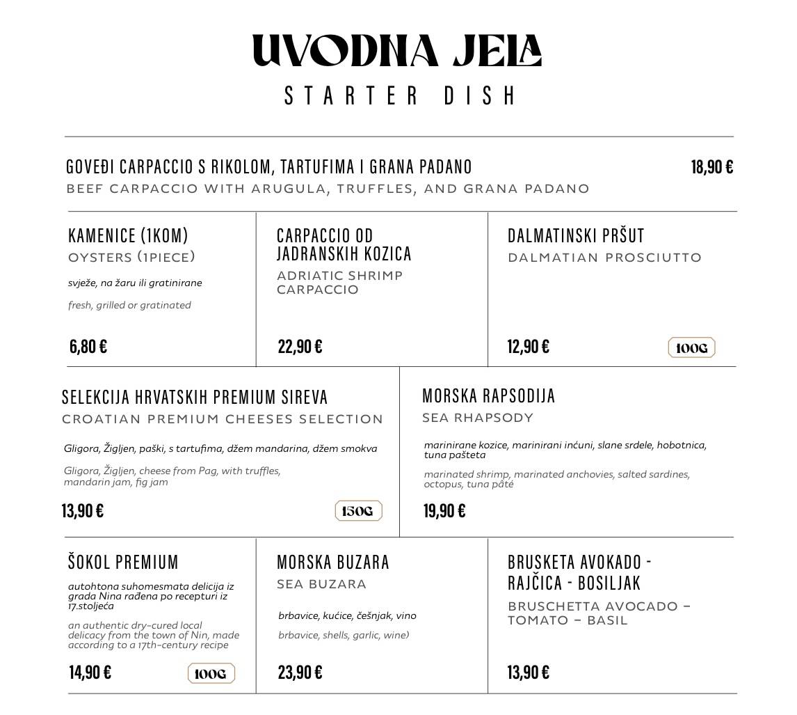 Menu di A'E kitchen & wine bar 