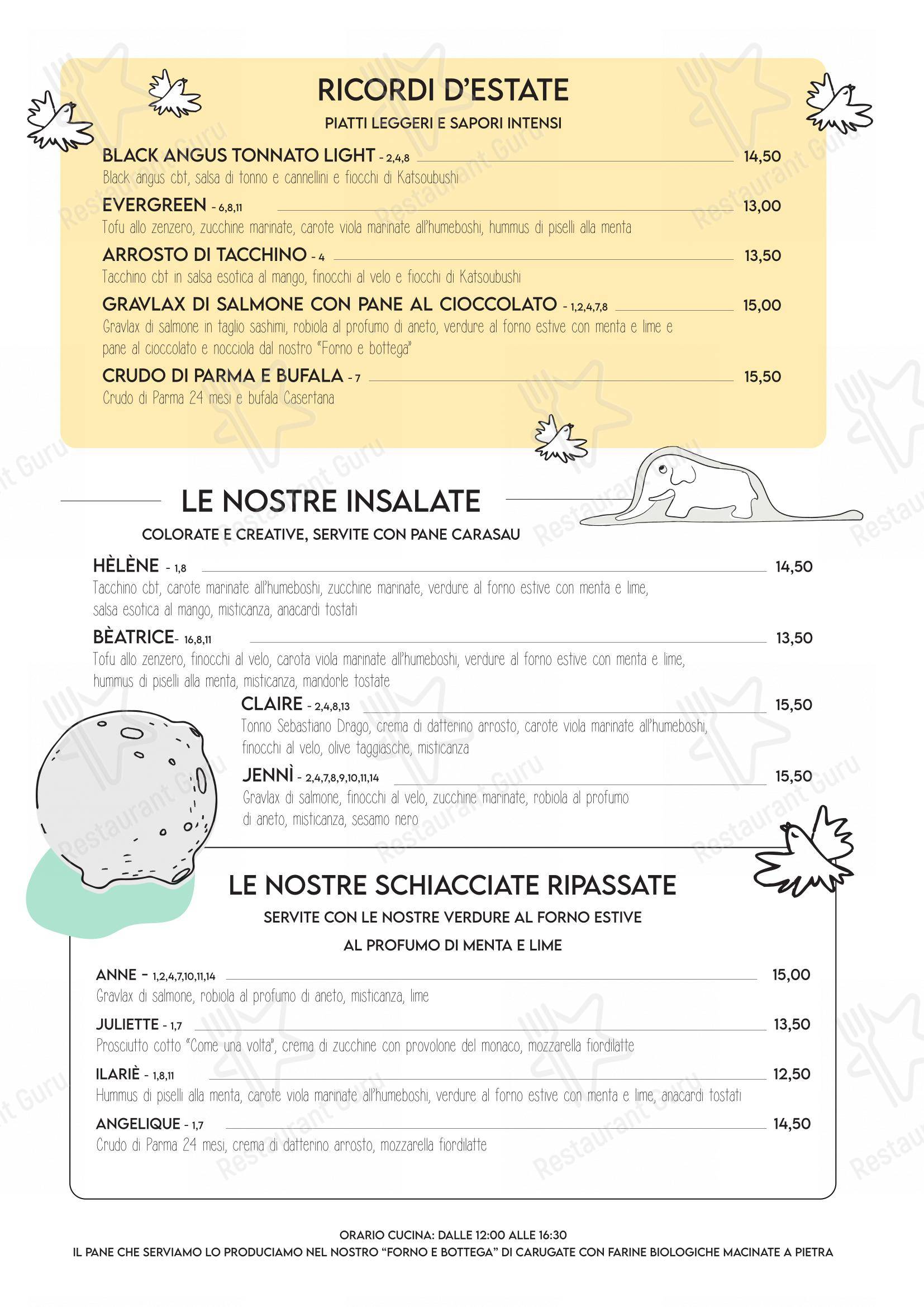 Menu di AMeMi - Menu