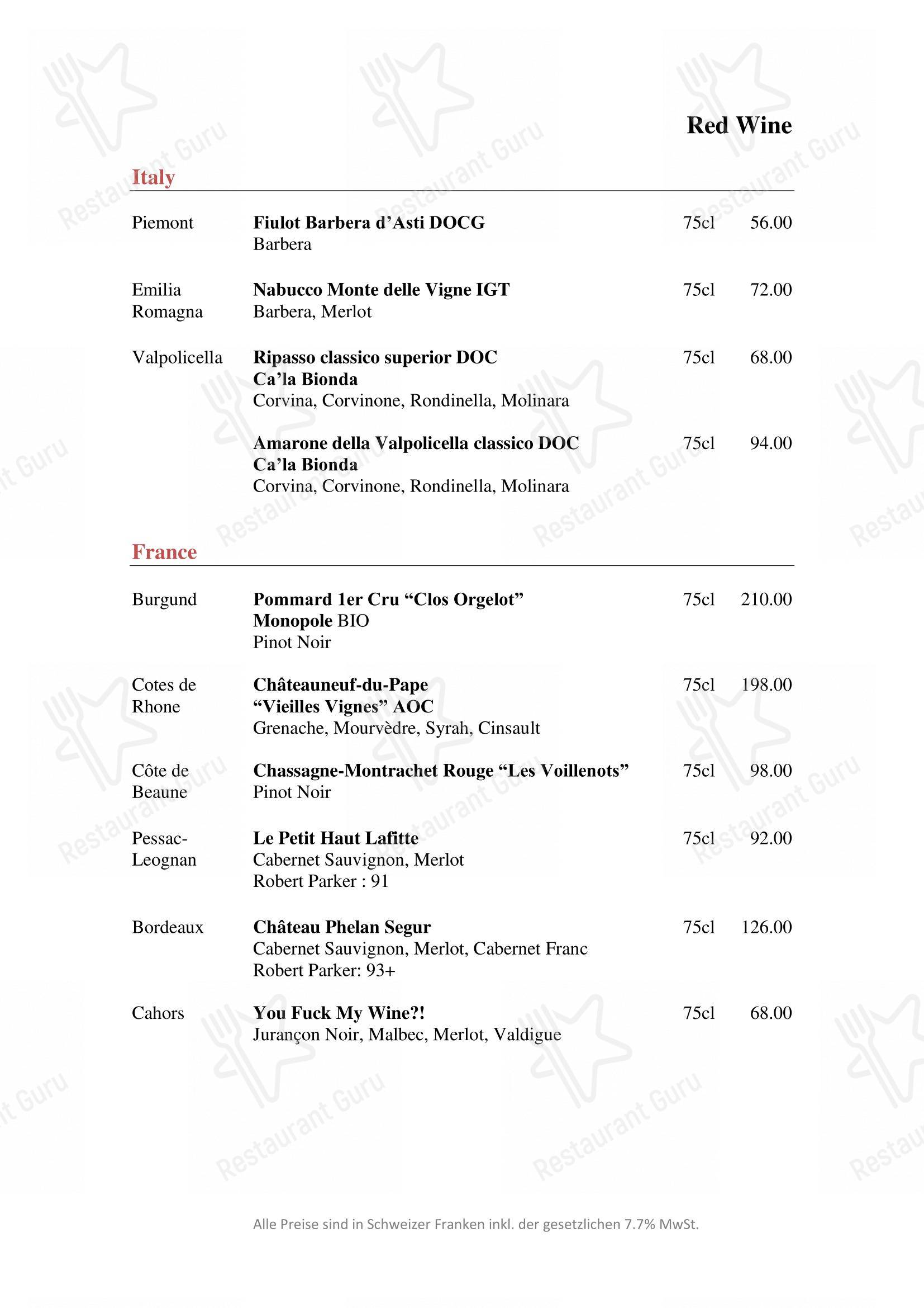Menu di ANTONS - Menu