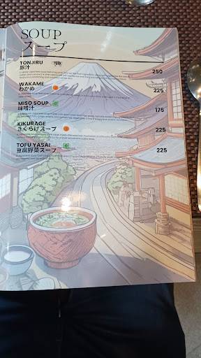 ASAGAO BY YUHI - THE JAPANESE RESTAURANT menu