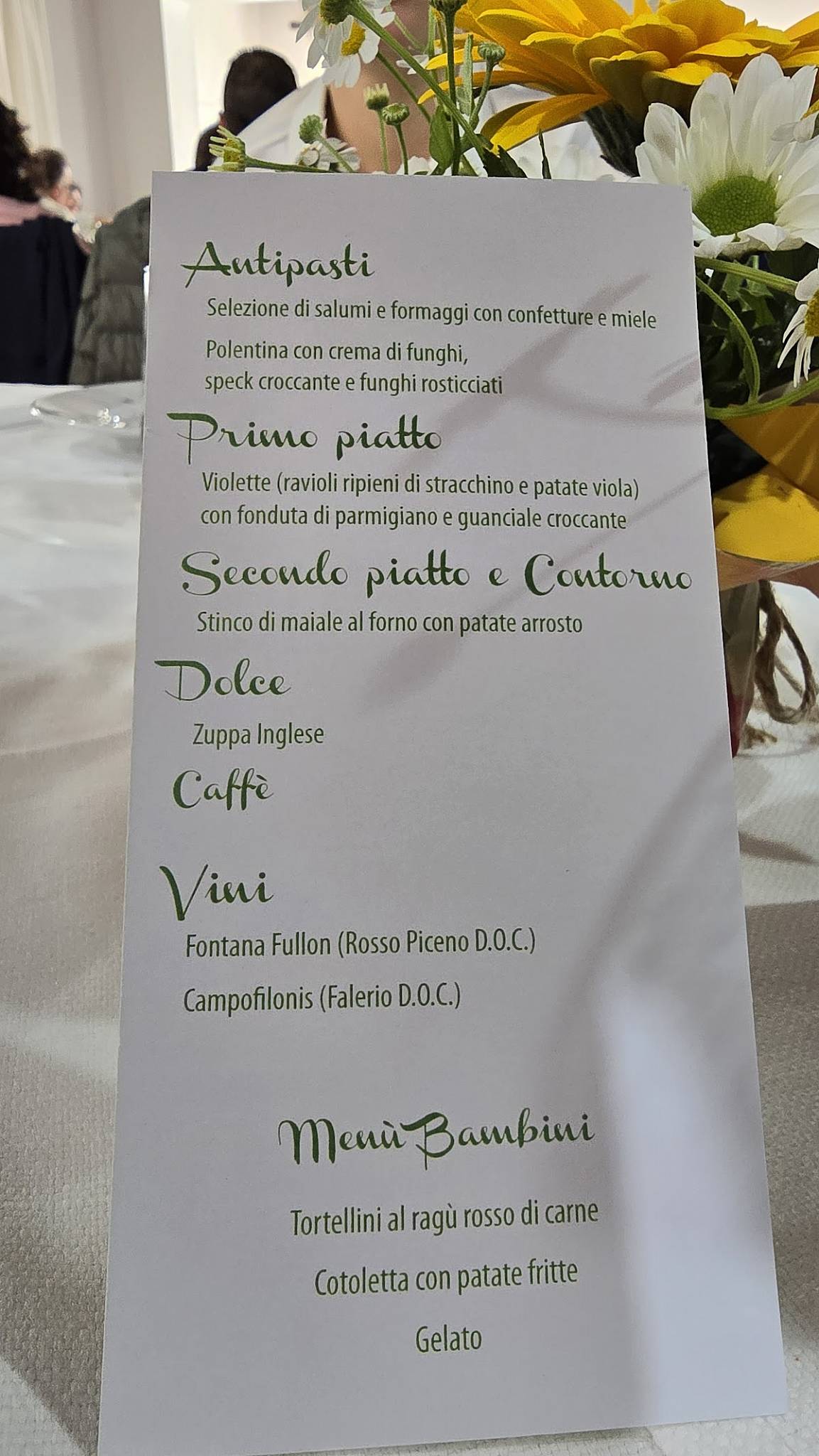 Menu di Acquarello 