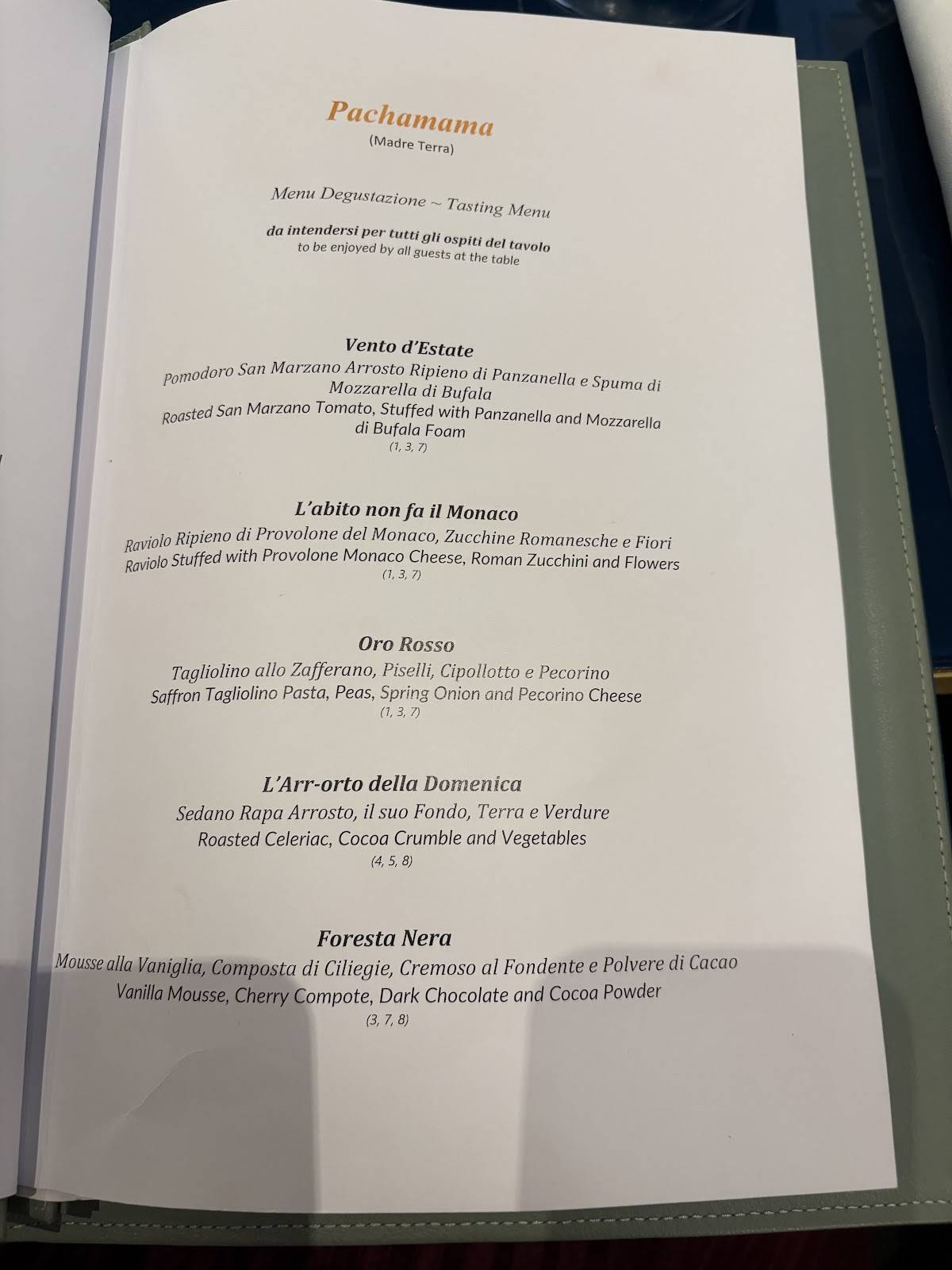 Menu di Adelaide Ristorante & In Salotto 