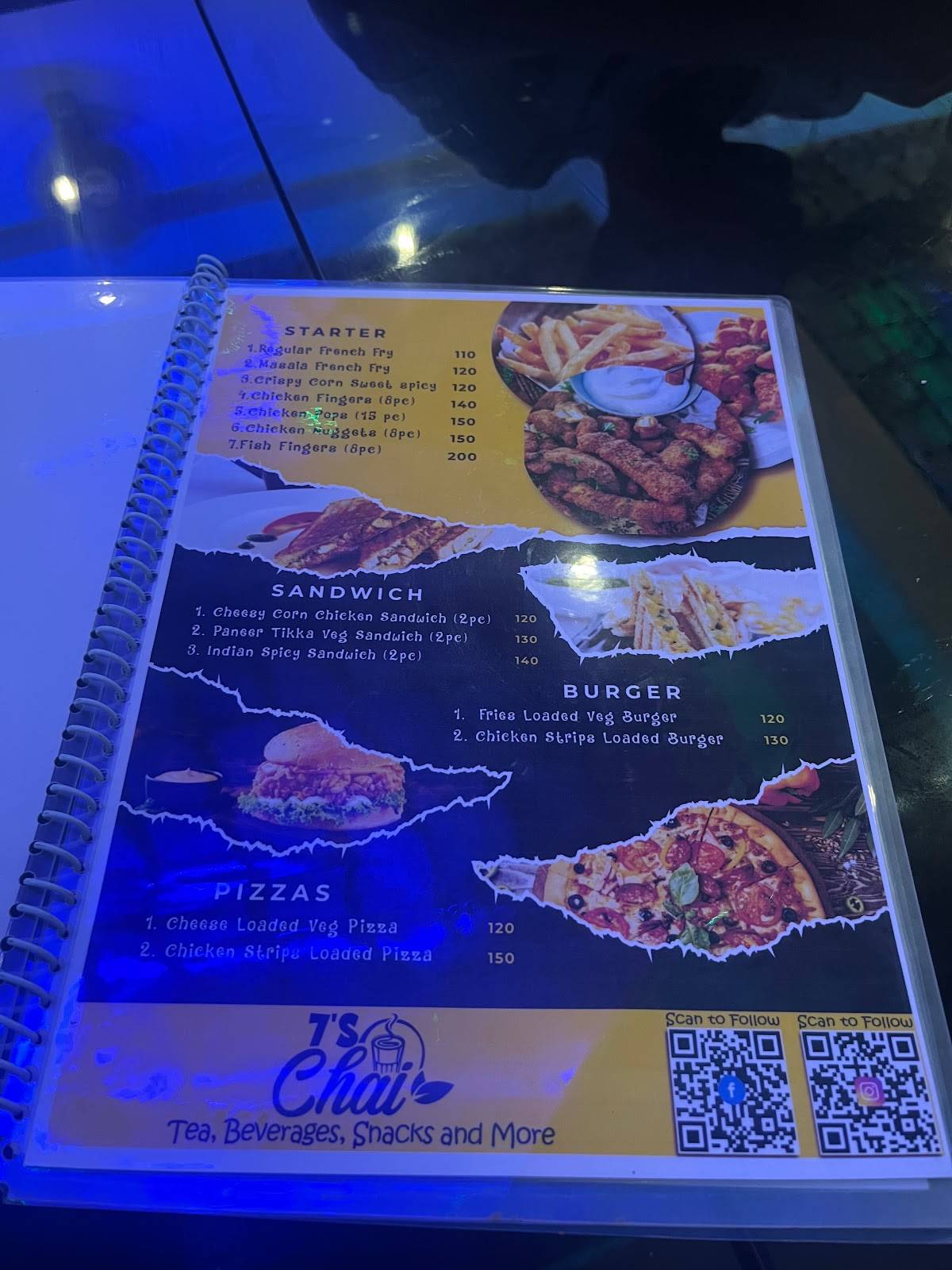 7s chai menu