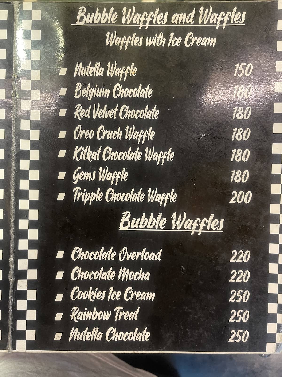 Master Chef menu