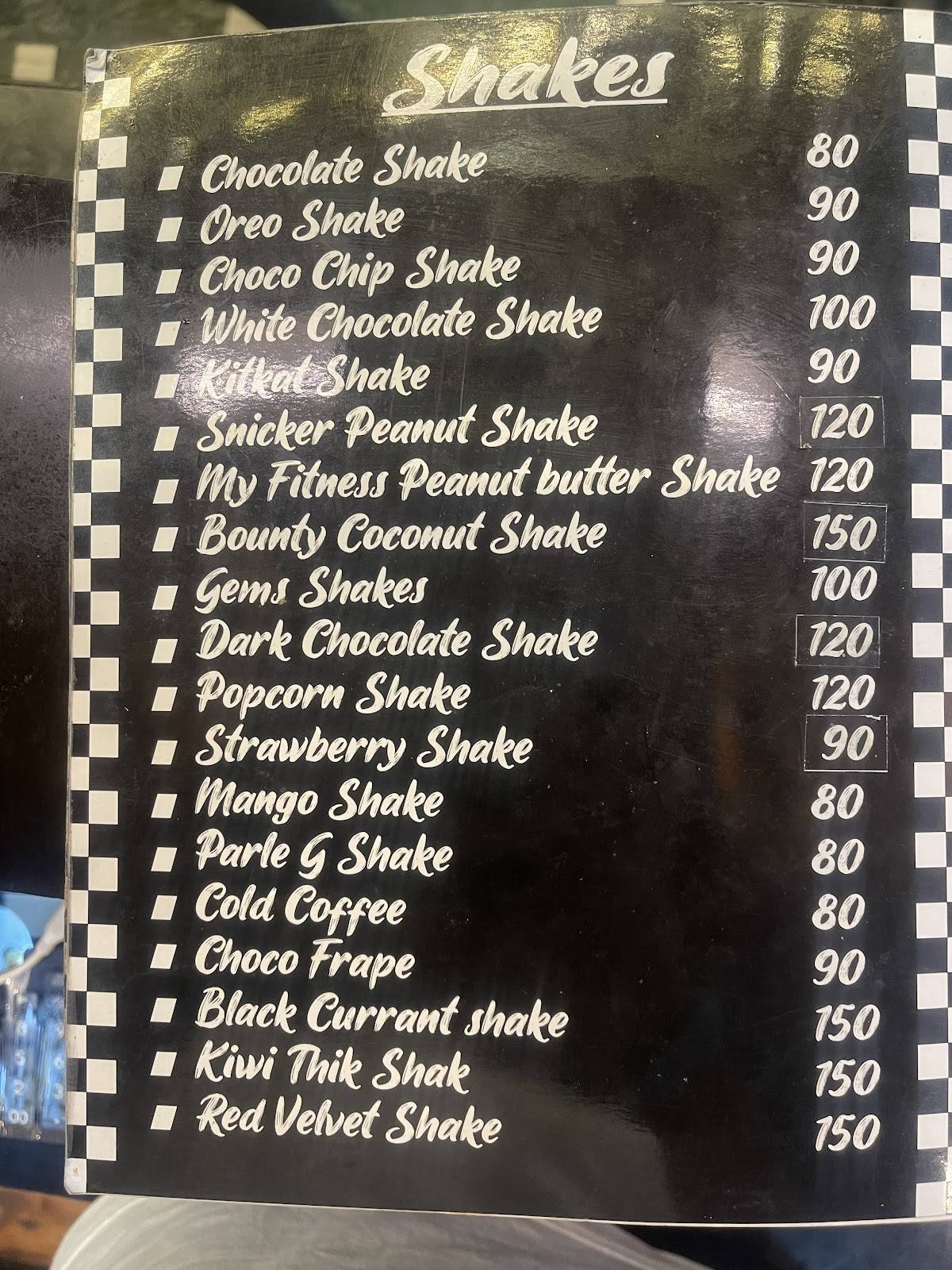 Master Chef menu