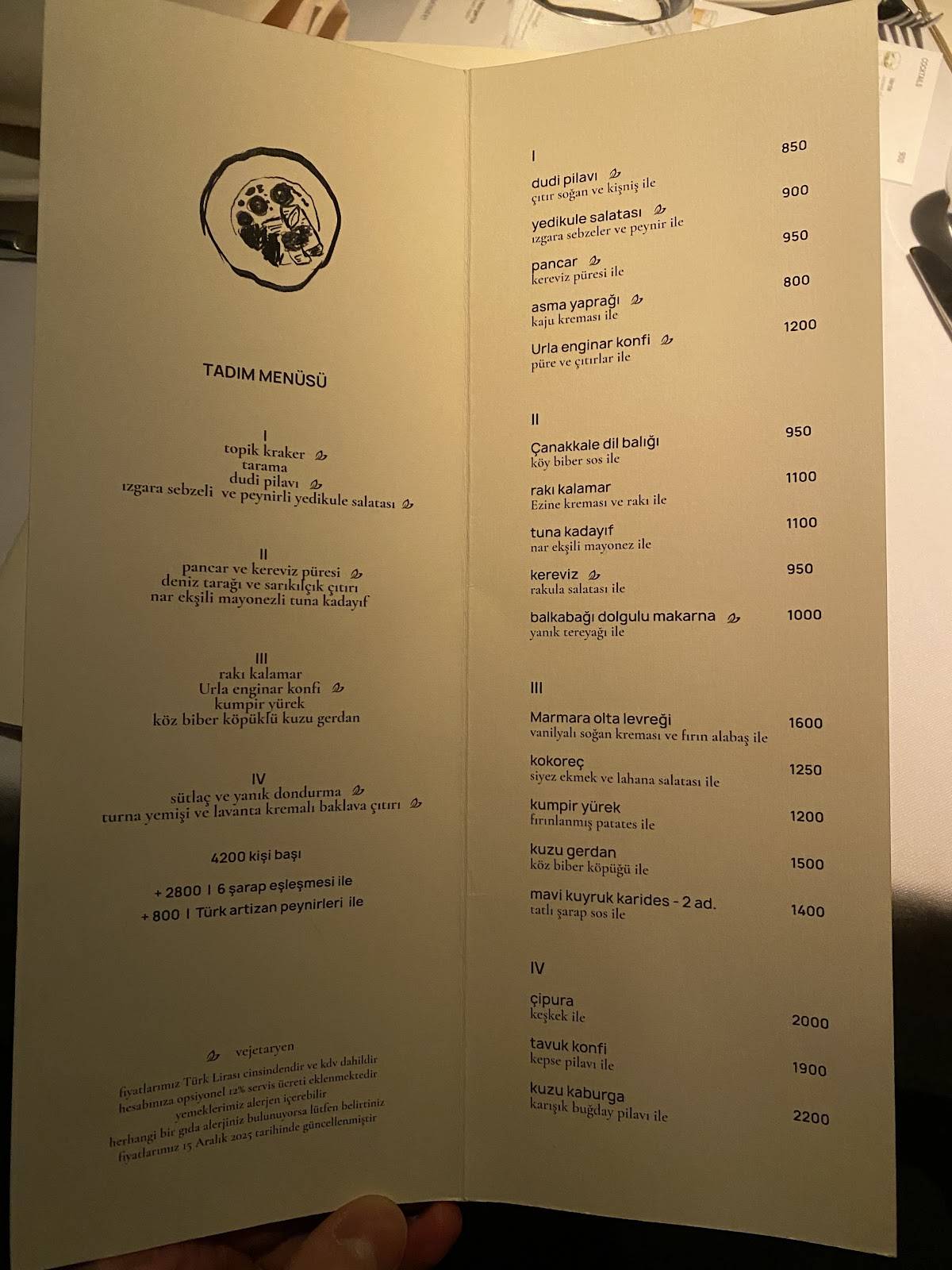 Menu de Aheste