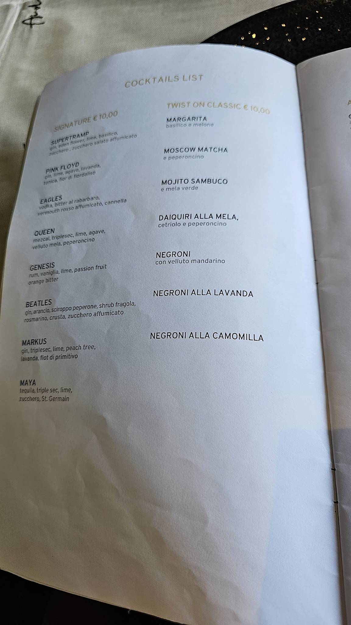 Menu di Trattoria Ai Due Dottori 