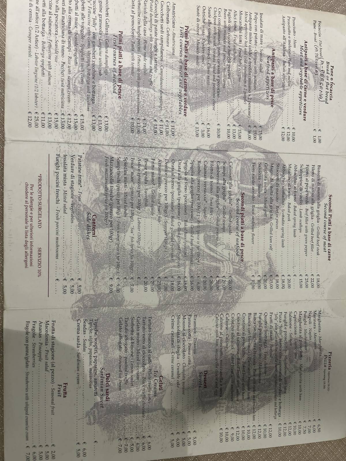 Menu di Al Jolly 