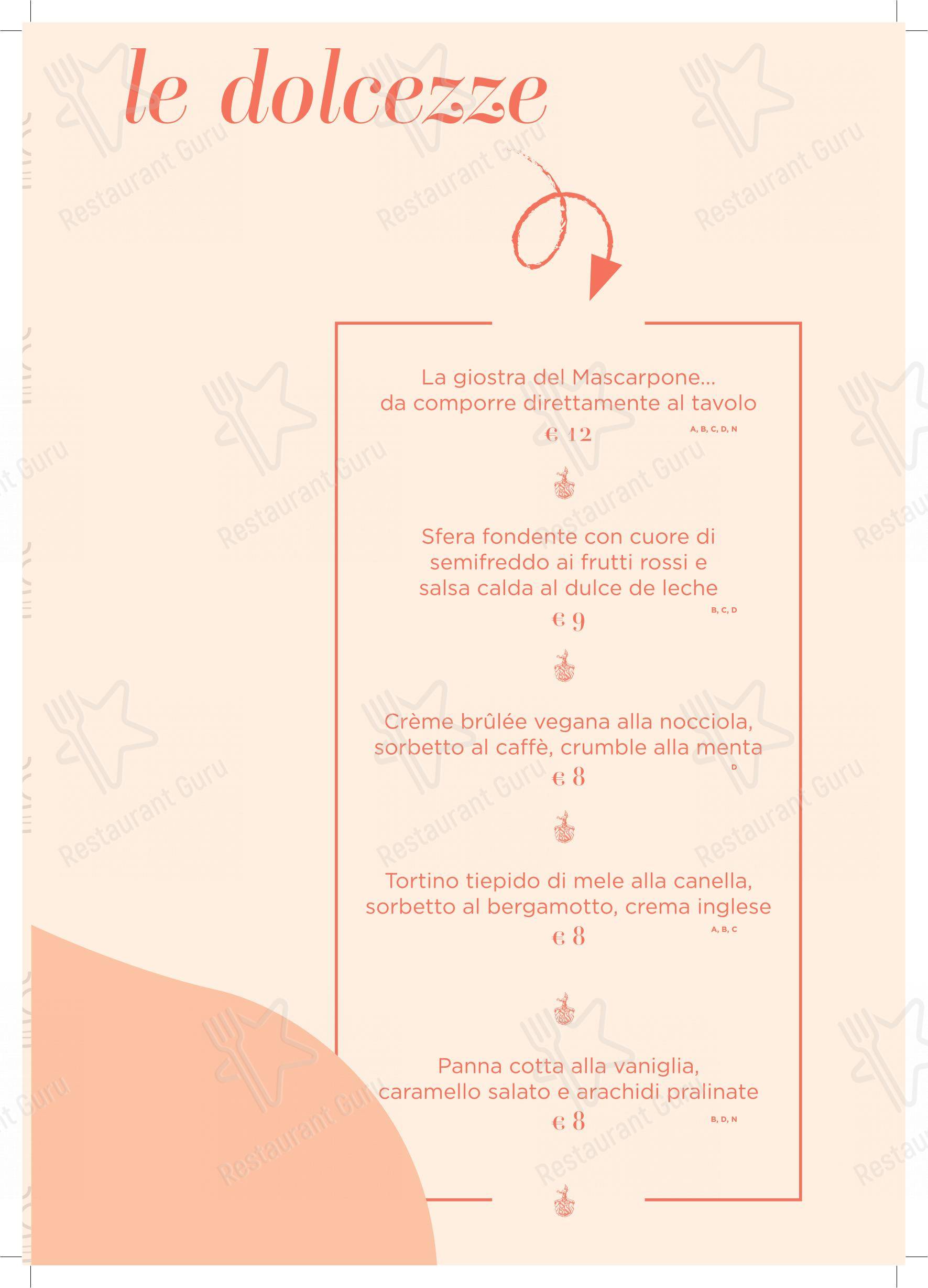 Основное меню per Al Mastin Vecchio ristorante