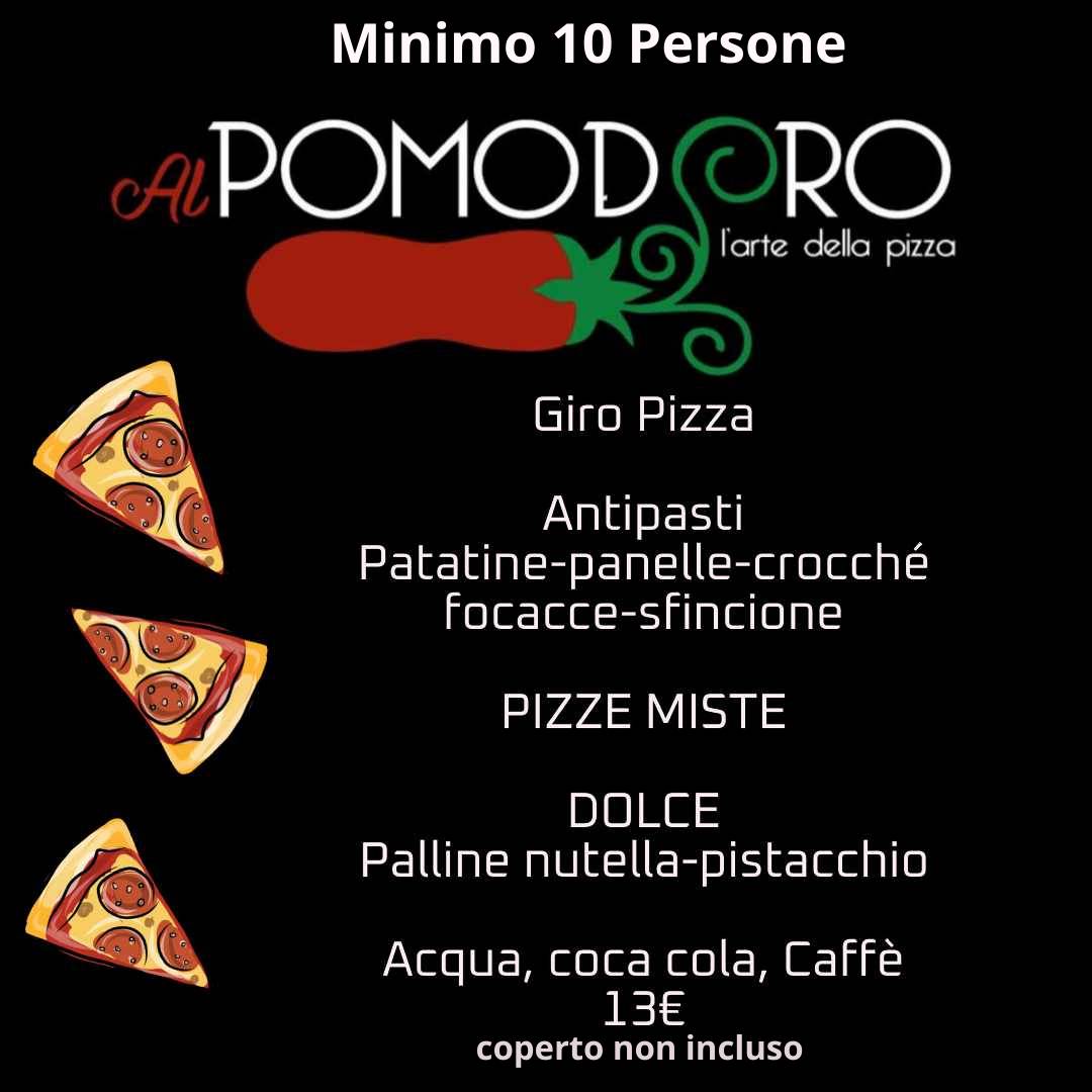 Menu di Al Pomodoro 