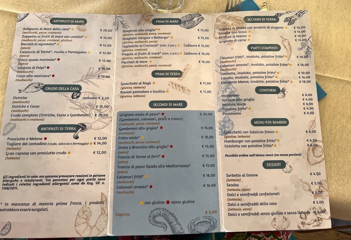 Menu di Al Primo Risto bar 
