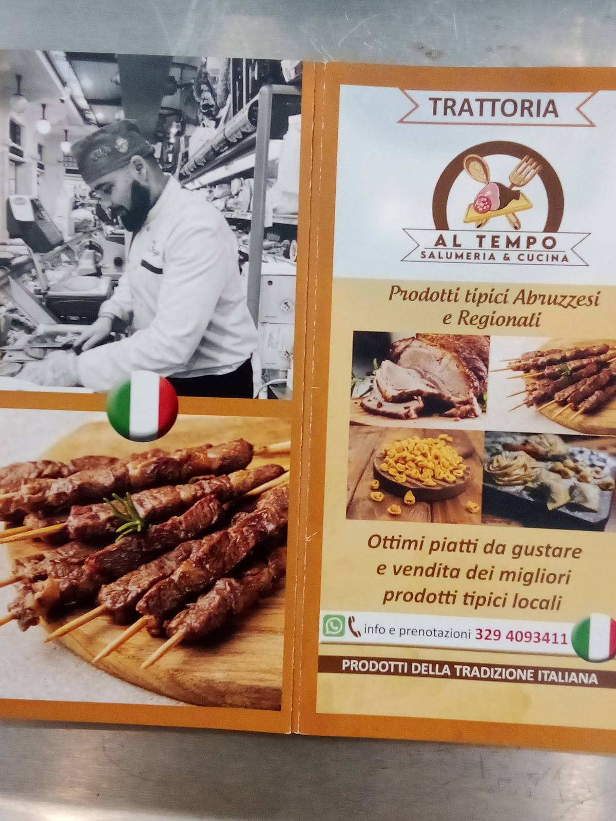 Menu di Al Tempo "Salumeria e Cucina" 