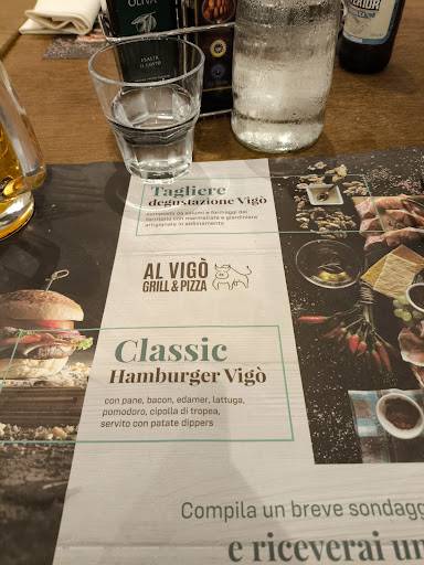 Menu di Al Vigò 