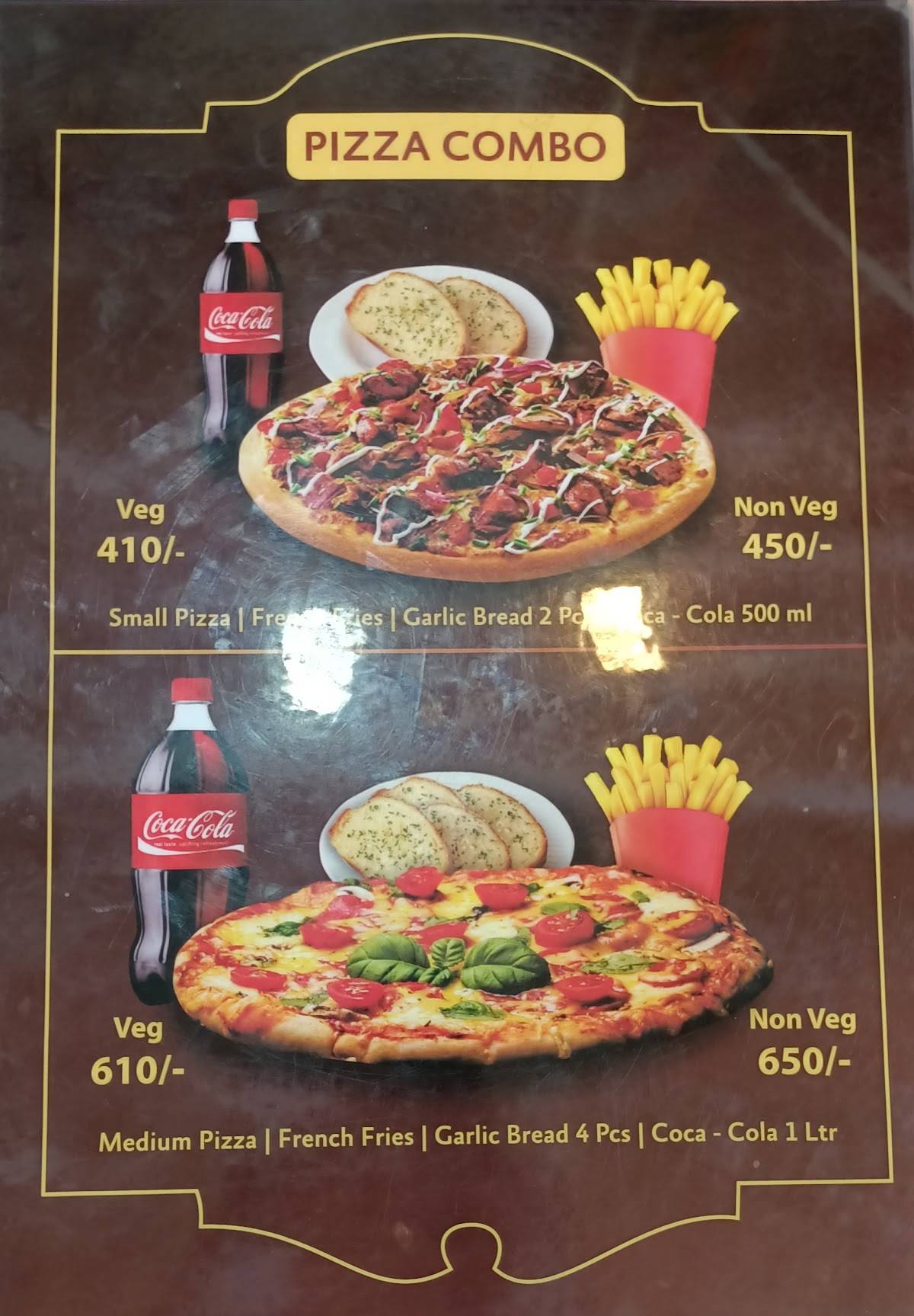 Pizza Palace menu