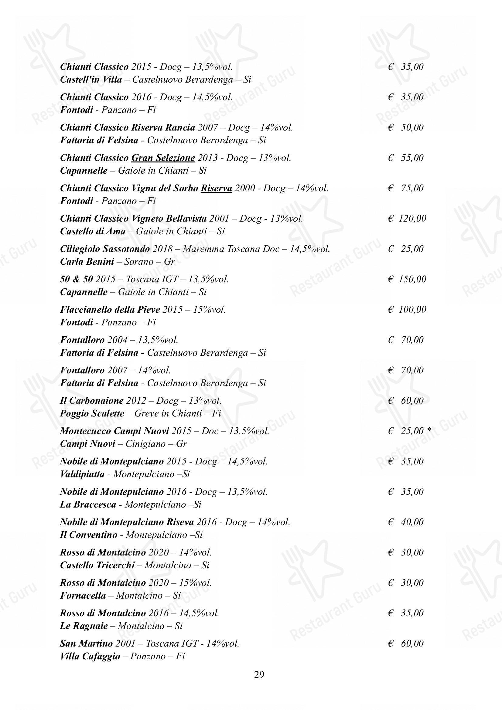 Albergo Ristorante Alle Codole in Canale d'Agordo - Menu