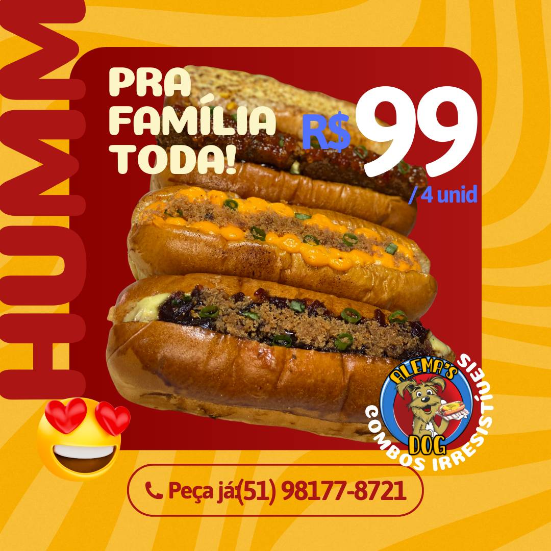 Alemas Dog Cachorro Quente Imbé cardápio