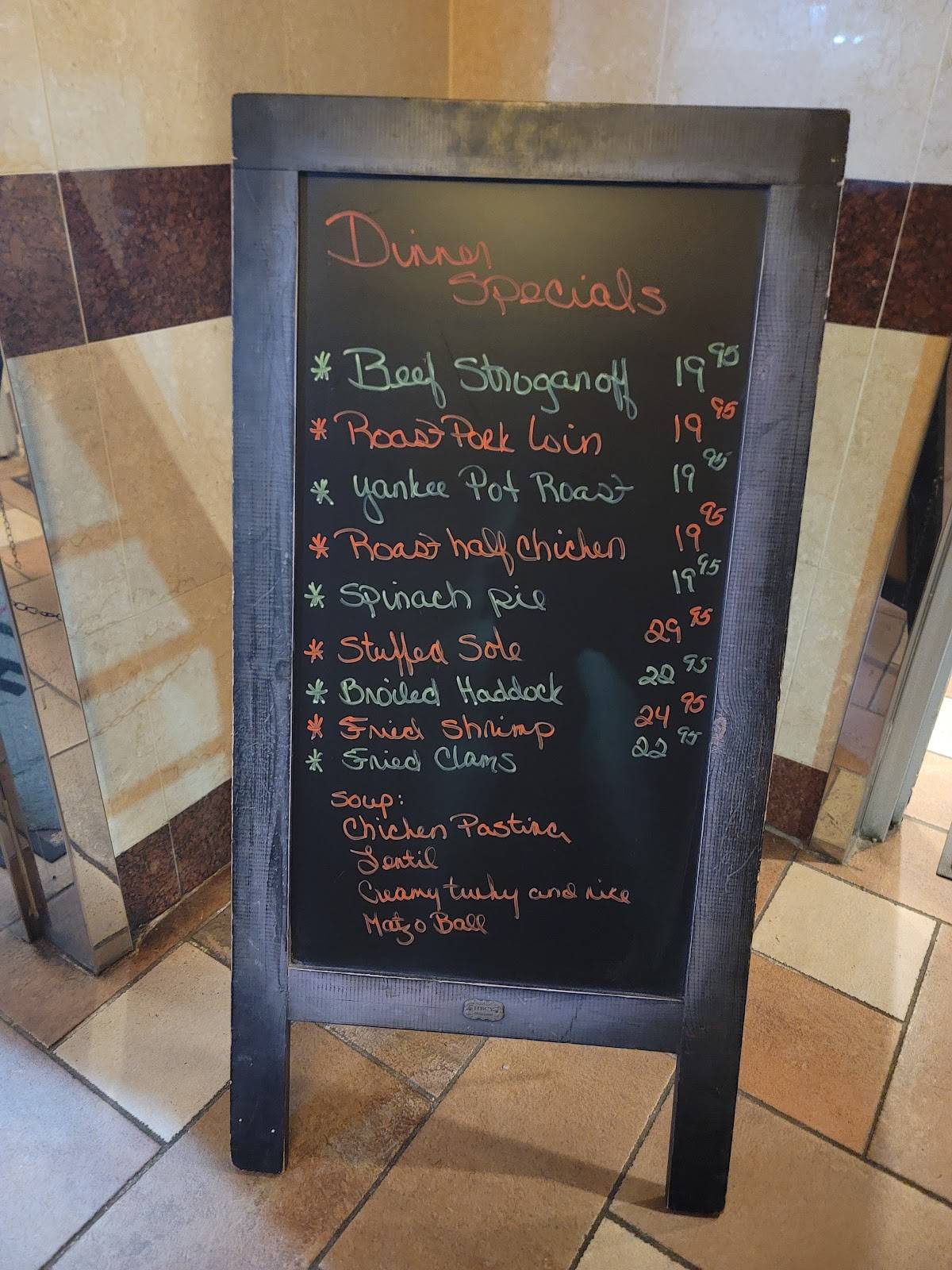 Menu at Ambrosia Diner restaurant, Queensbury, 518 Aviation Rd