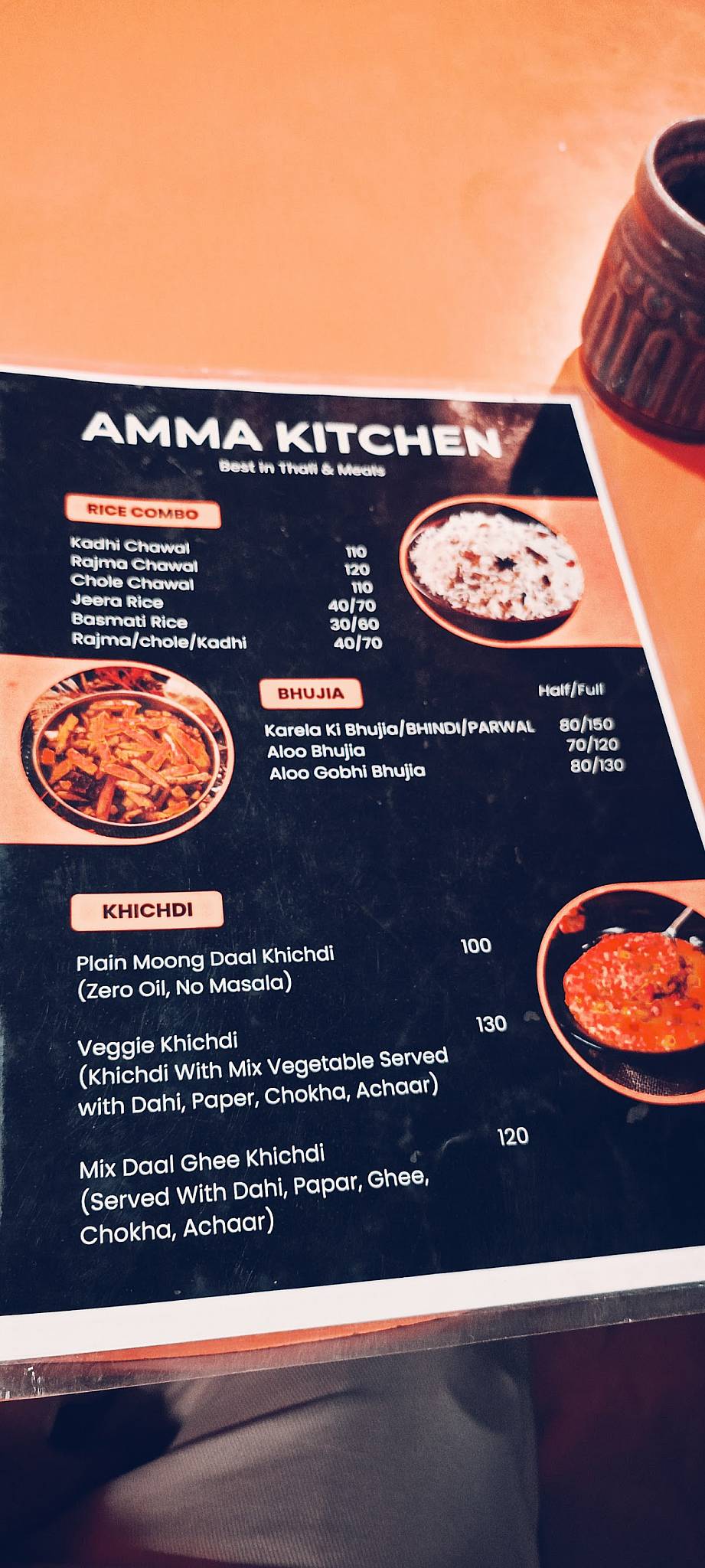 Amma Kitchen menu