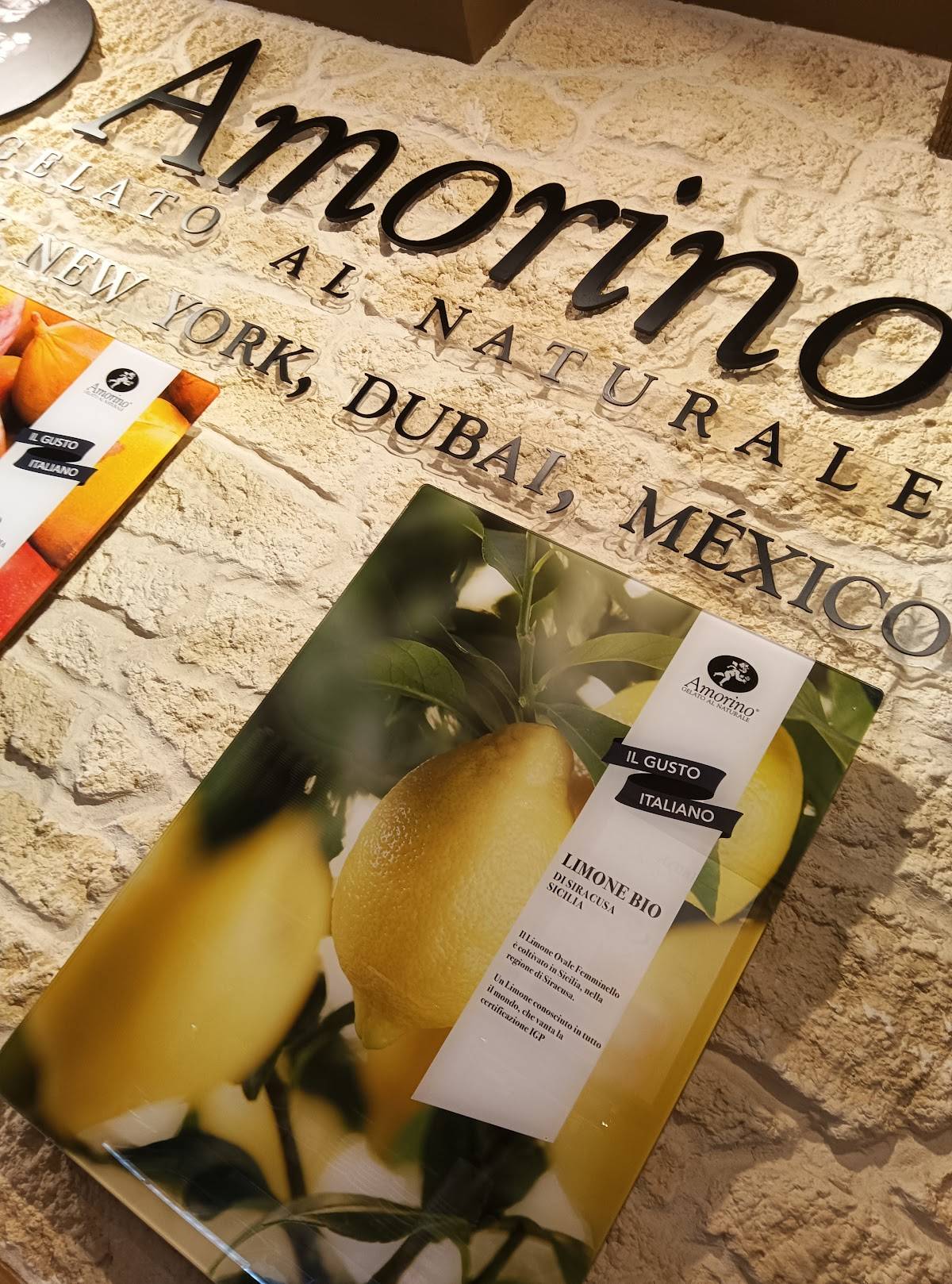 Menu di Amorino Gelato - Roma Trevi 
