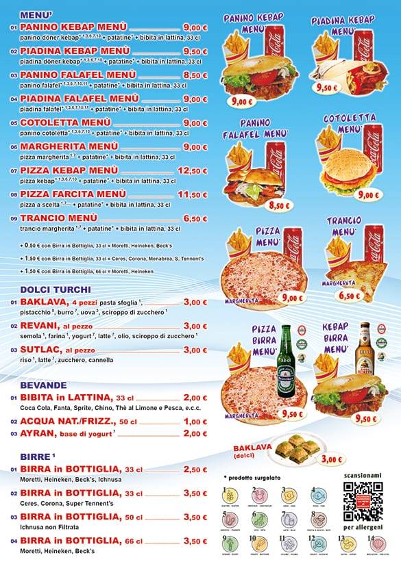 Menu di Anatolia Kebap & Pizza 