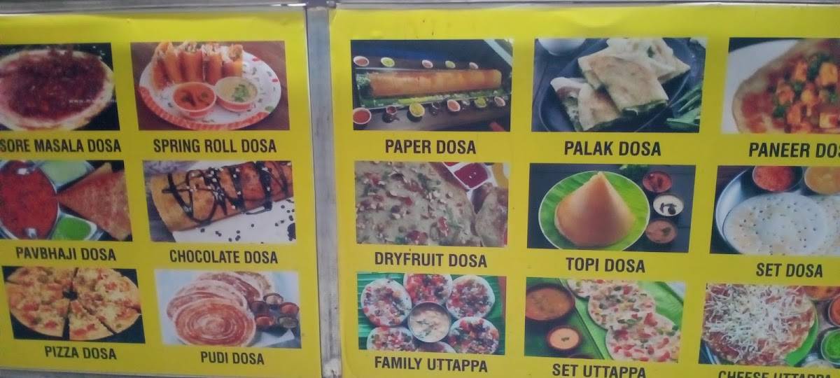 Annachi Dosa Corner menu