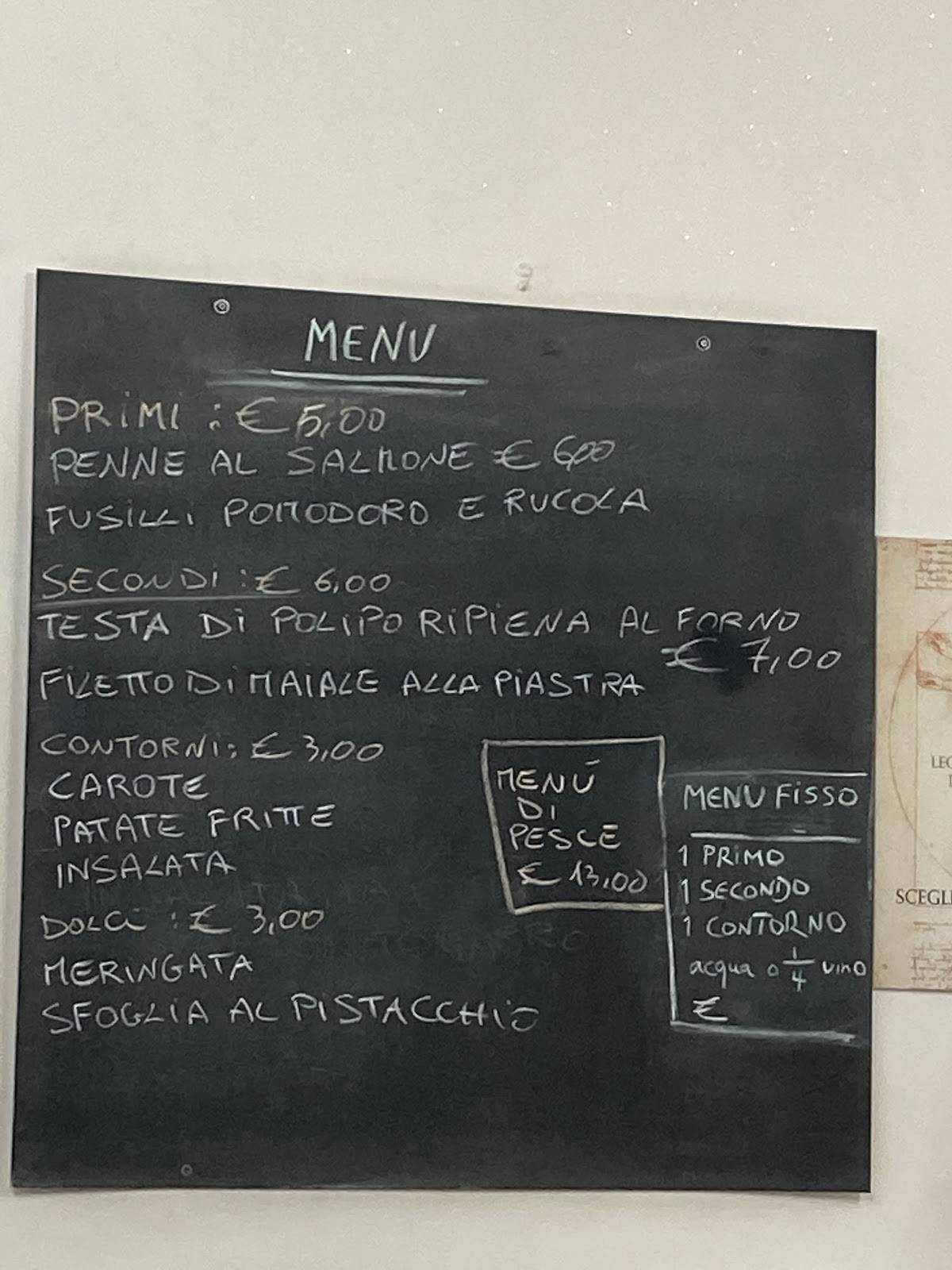 Menu di Antica Trattoria e Braceria San Rocco 