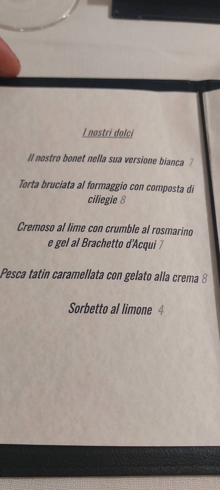 Menu di Antica Trattoria della Rosa Rossa 